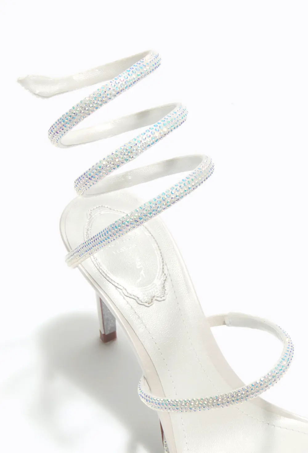 Rene Caovilla CLEO WHITE SANDAL 80