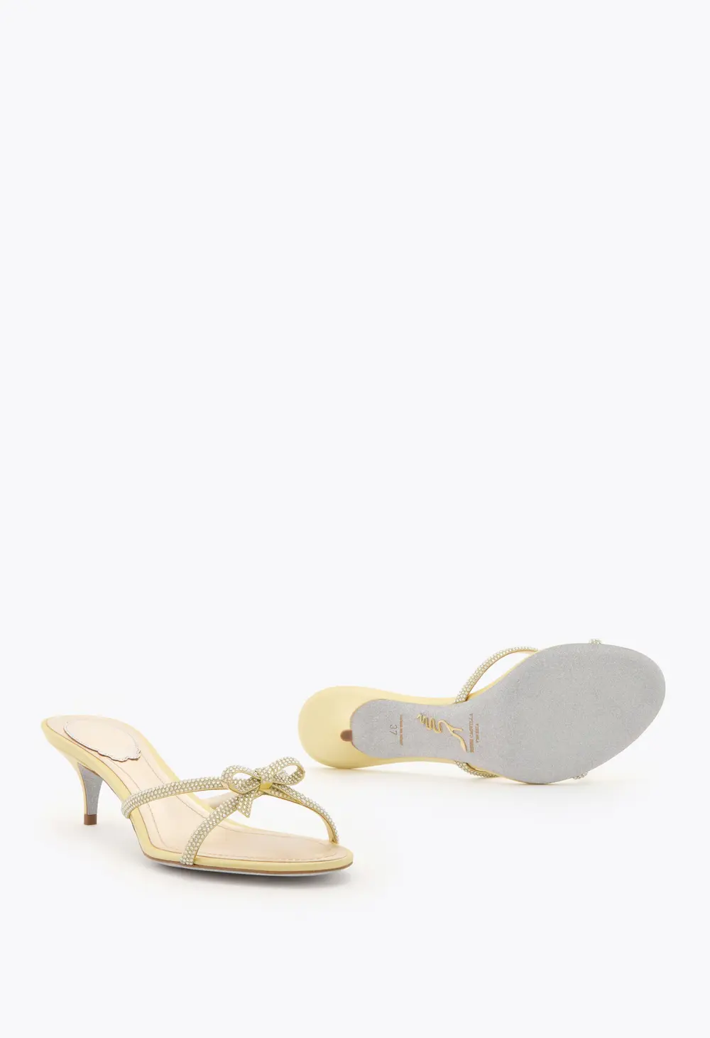 Rene Caovilla LYNETTE BUTTER YELLOW MULE 50
