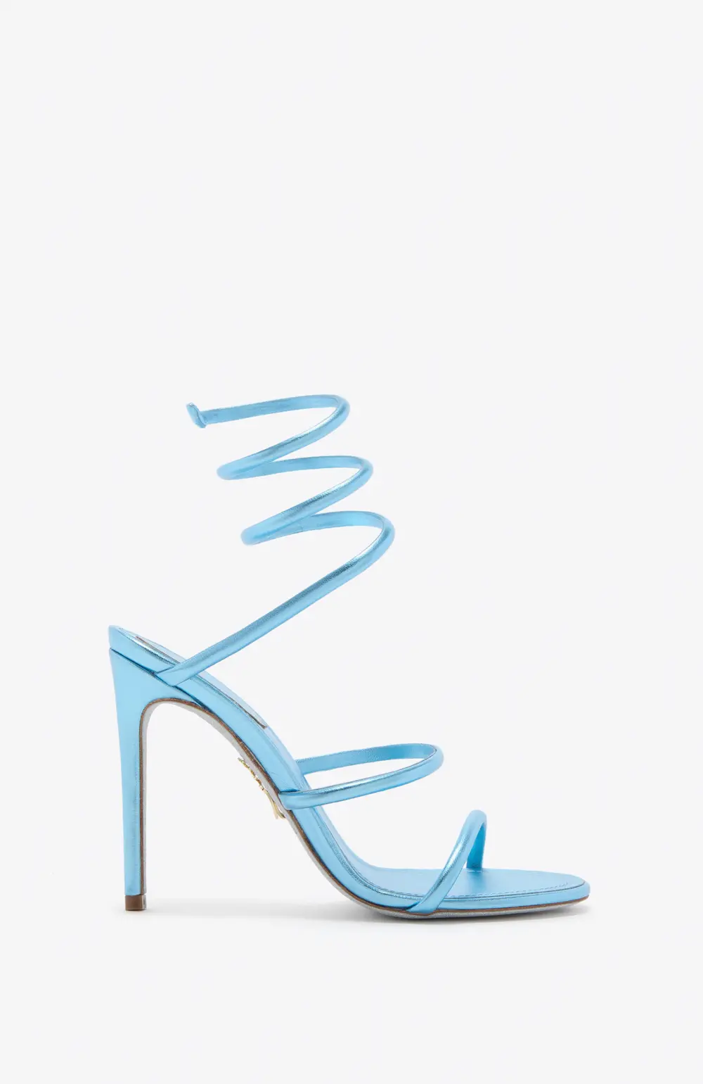 Rene Caovilla CLEO METALLIC LIGHT BLUE SANDAL 105