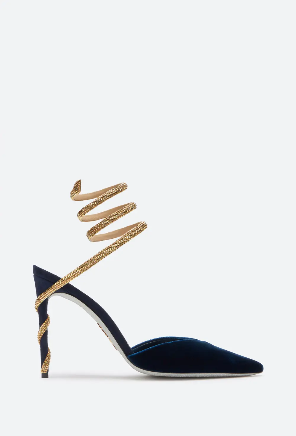Rene Caovilla Margot Deep Blue Slingback Pump 105