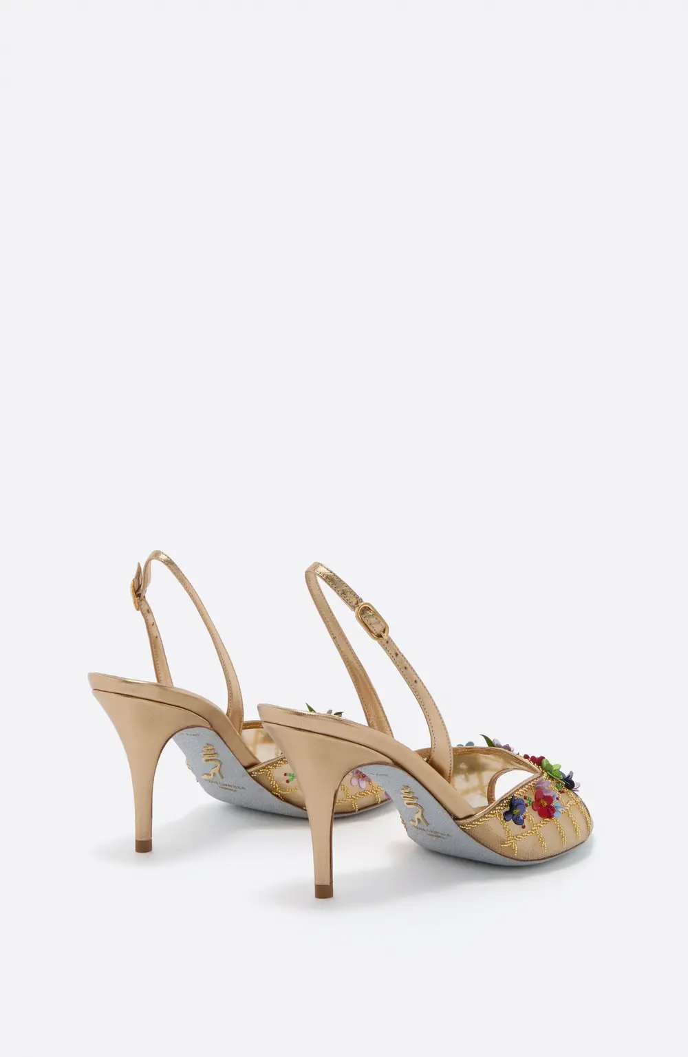 Rene Caovilla FLORA GOLD SANDAL 80