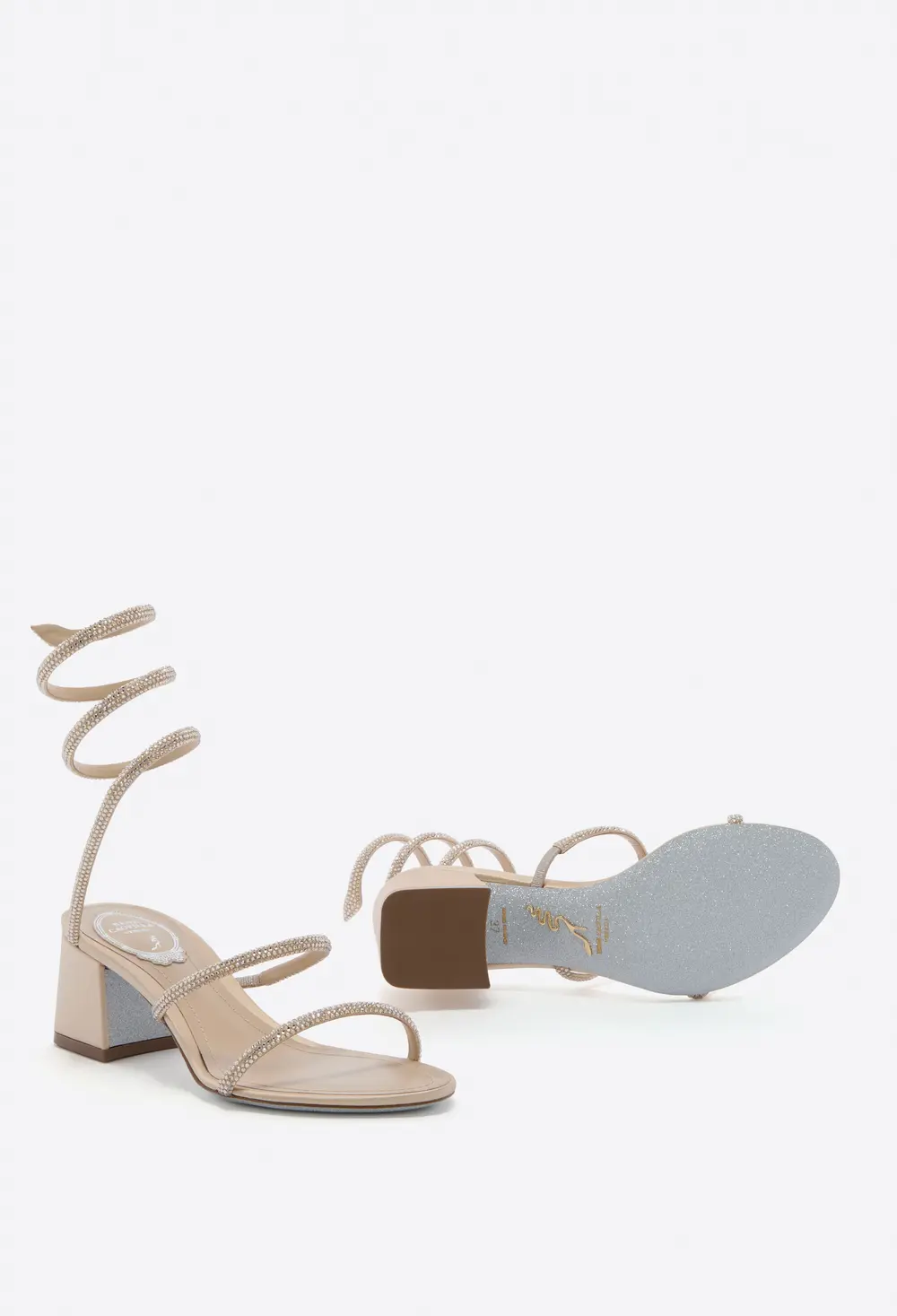 Rene Caovilla CLEO GOLD SANDAL 50