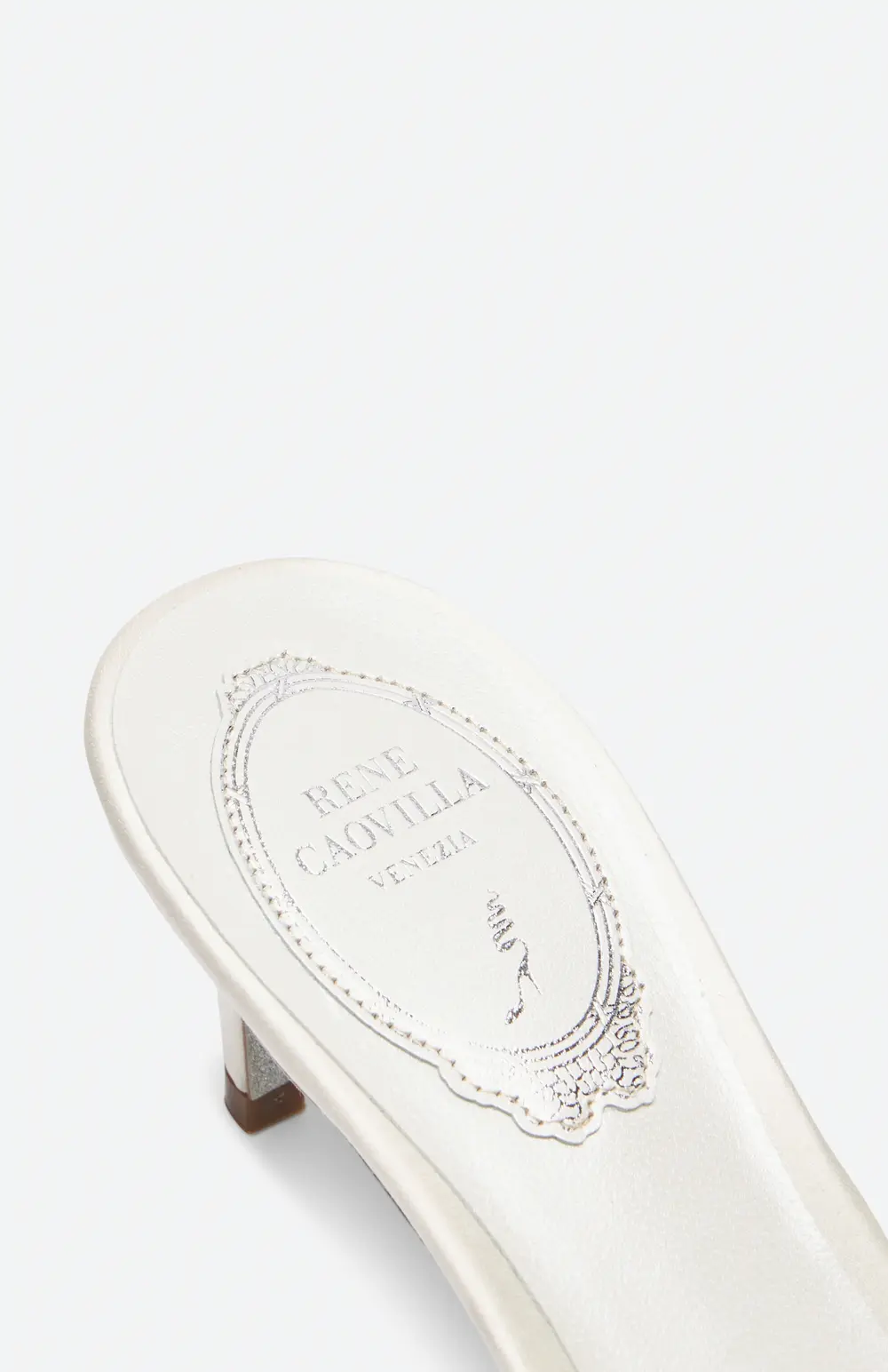 Rene Caovilla PEARL WHITE MULE 60