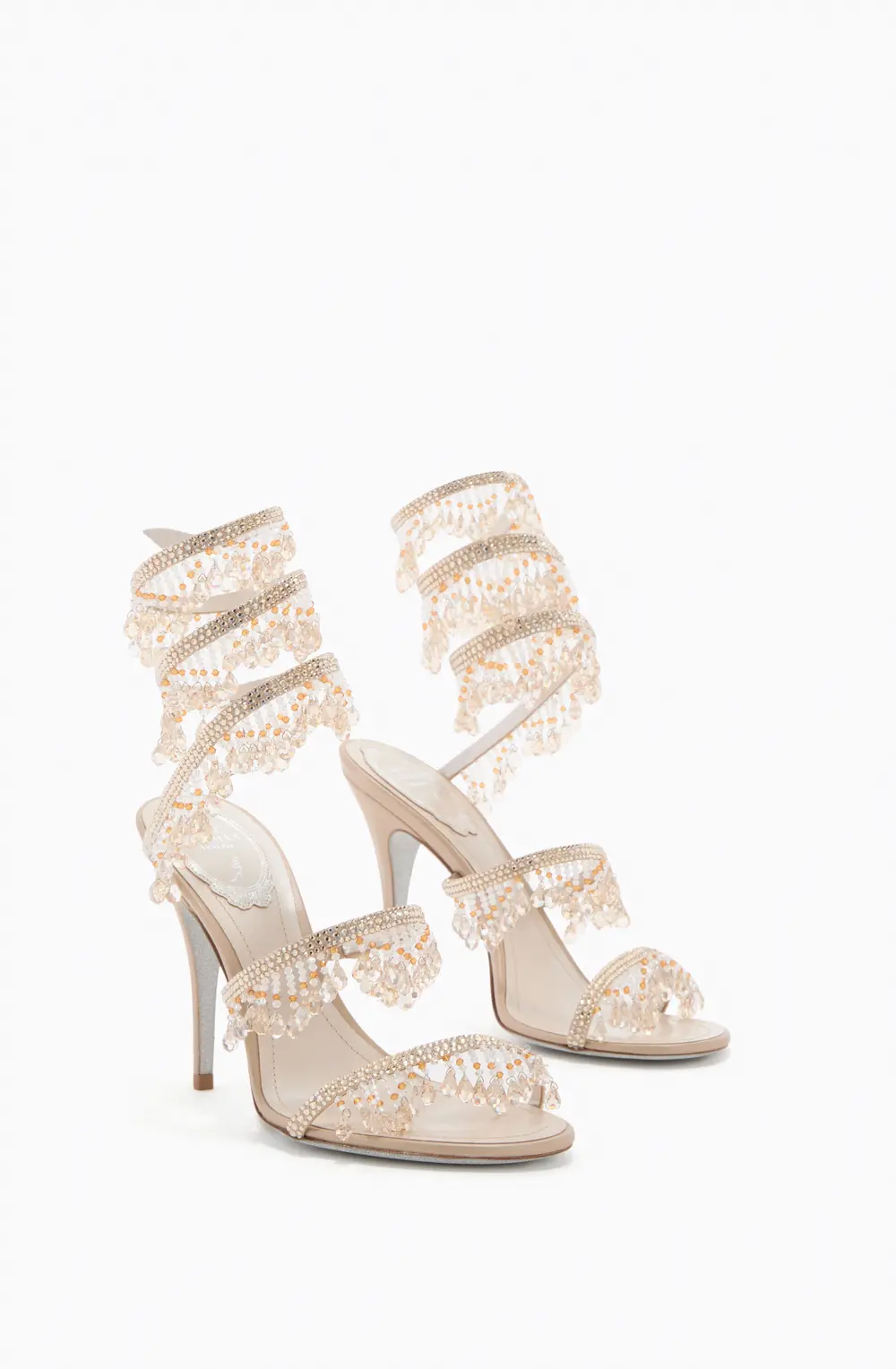 Rene Caovilla JAHANARA GOLD SANDAL 100