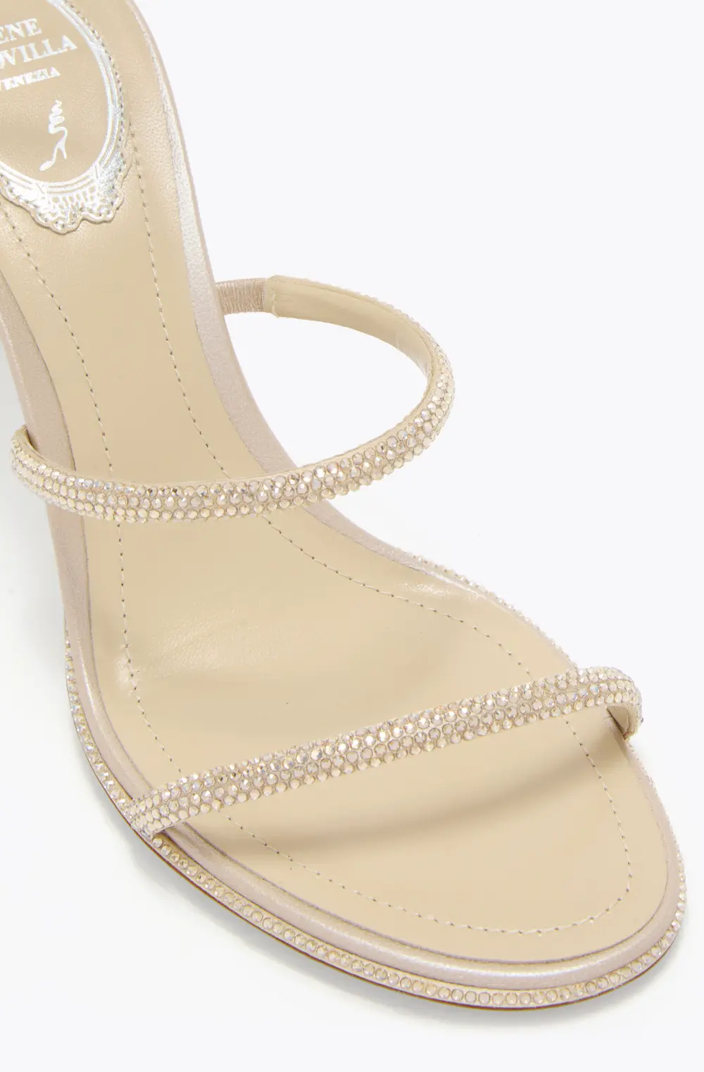 Rene Caovilla CLEO CHAMPAGNE SANDAL 80