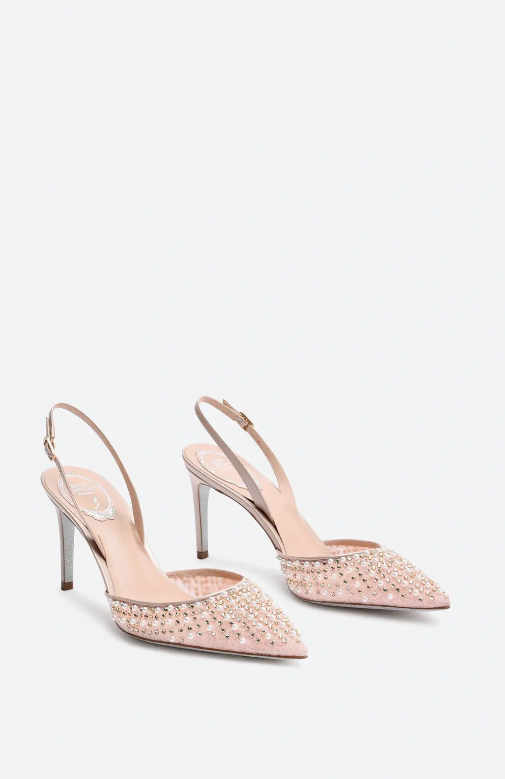 Rene Caovilla Aretha Nude Slingback 80