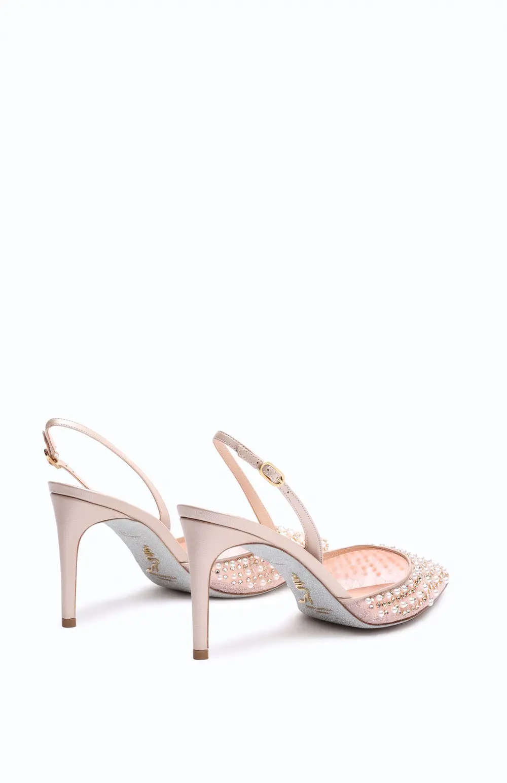 Rene Caovilla Aretha Nude Slingback 80
