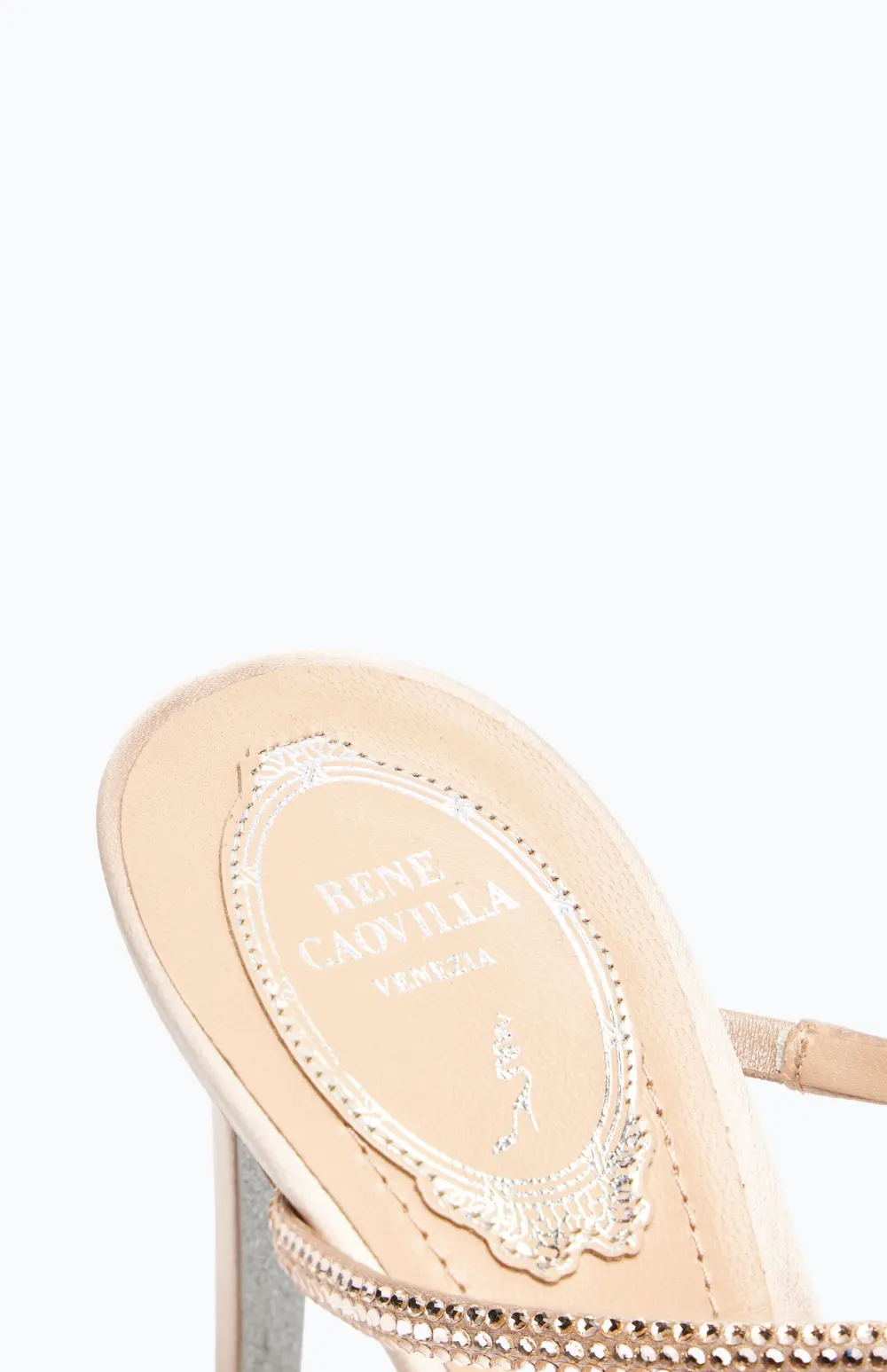 Rene Caovilla PEACH FLOWER PINK MULE 80