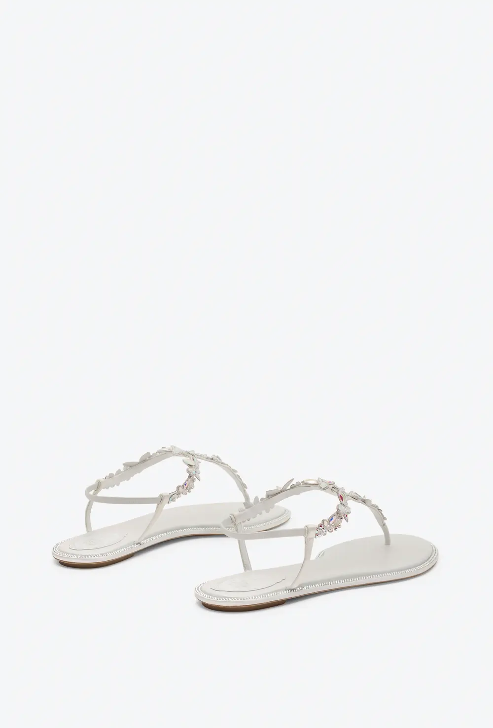 Rene Caovilla EDEN IVORY THONG SANDAL 10