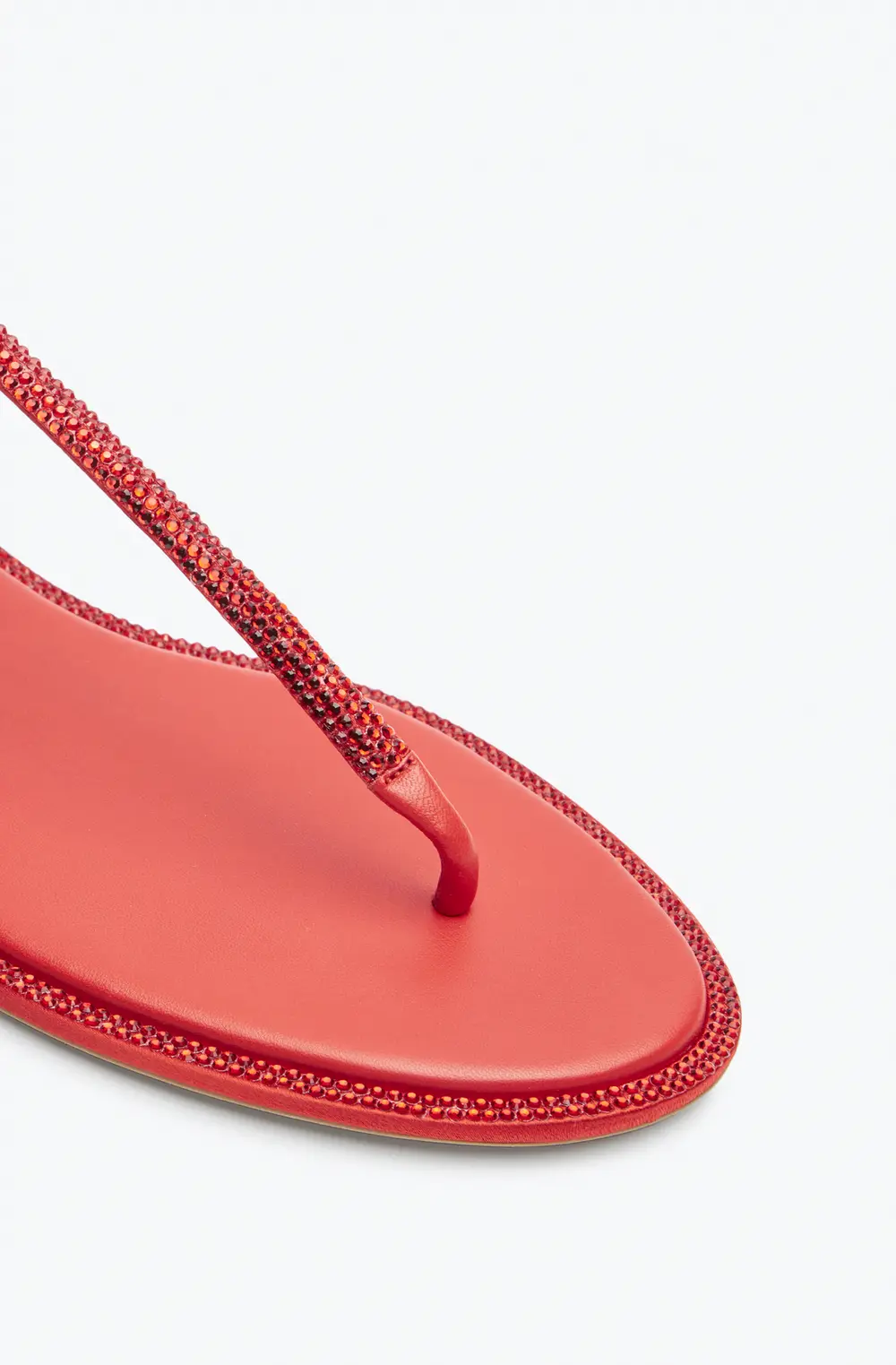 Rene Caovilla DIANA CRYSTAL RED SANDAL 10