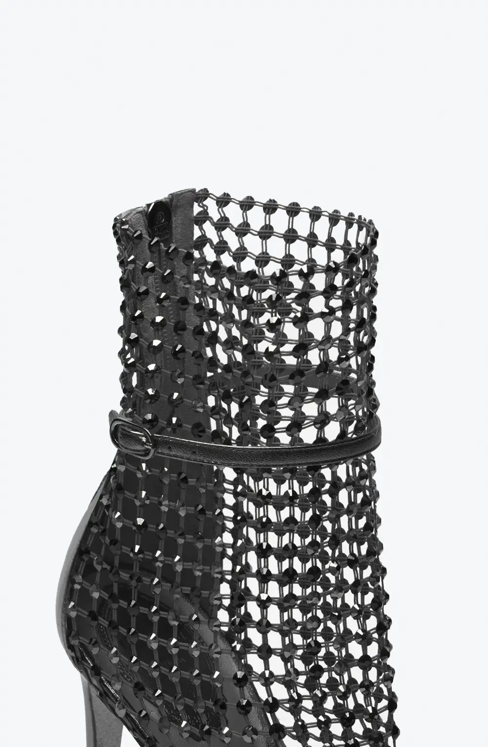 Rene Caovilla Galaxia Metallic Anthracite Sandal 105
