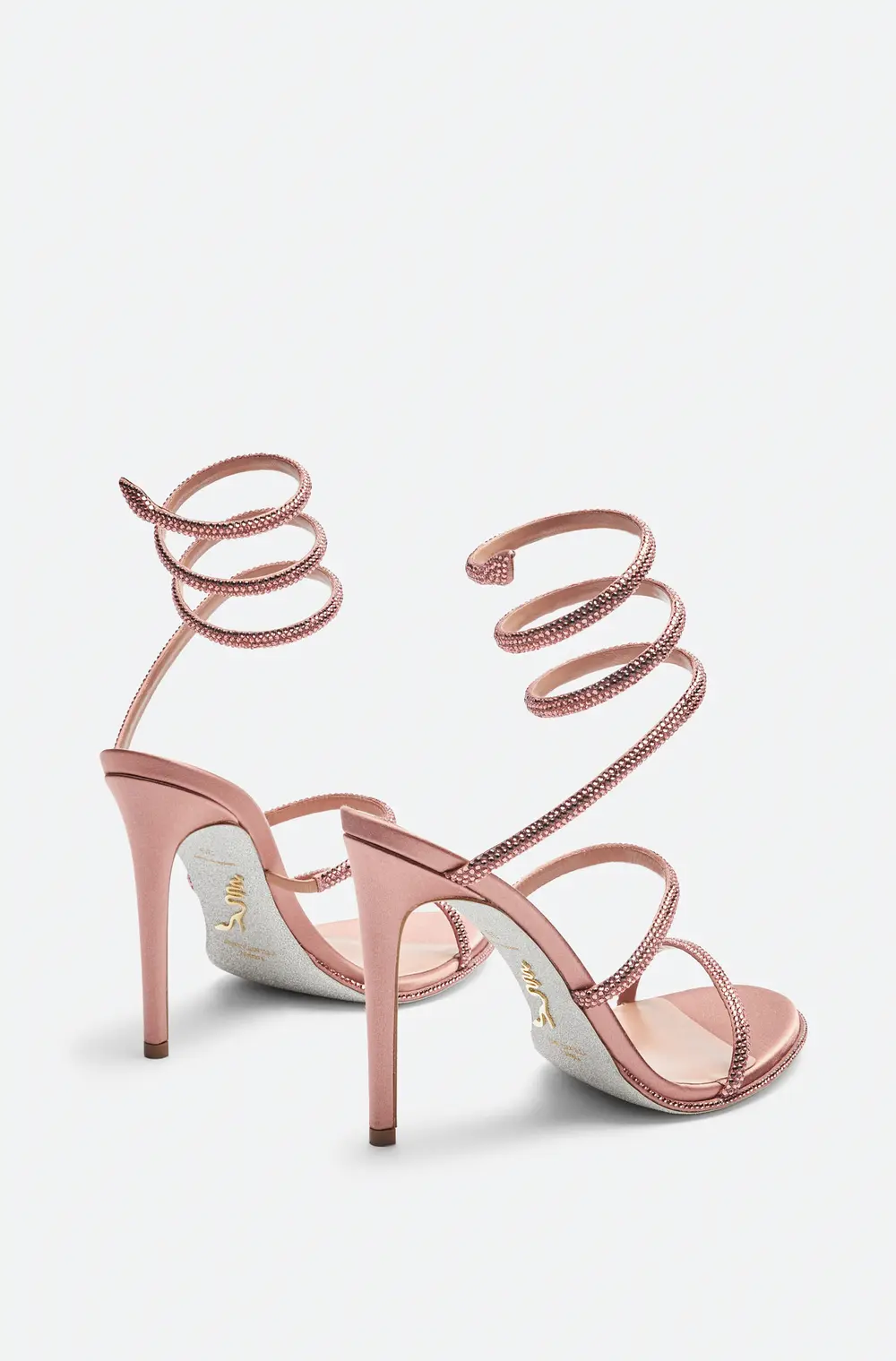 Rene Caovilla Cleo Rose Gold Sandal 105