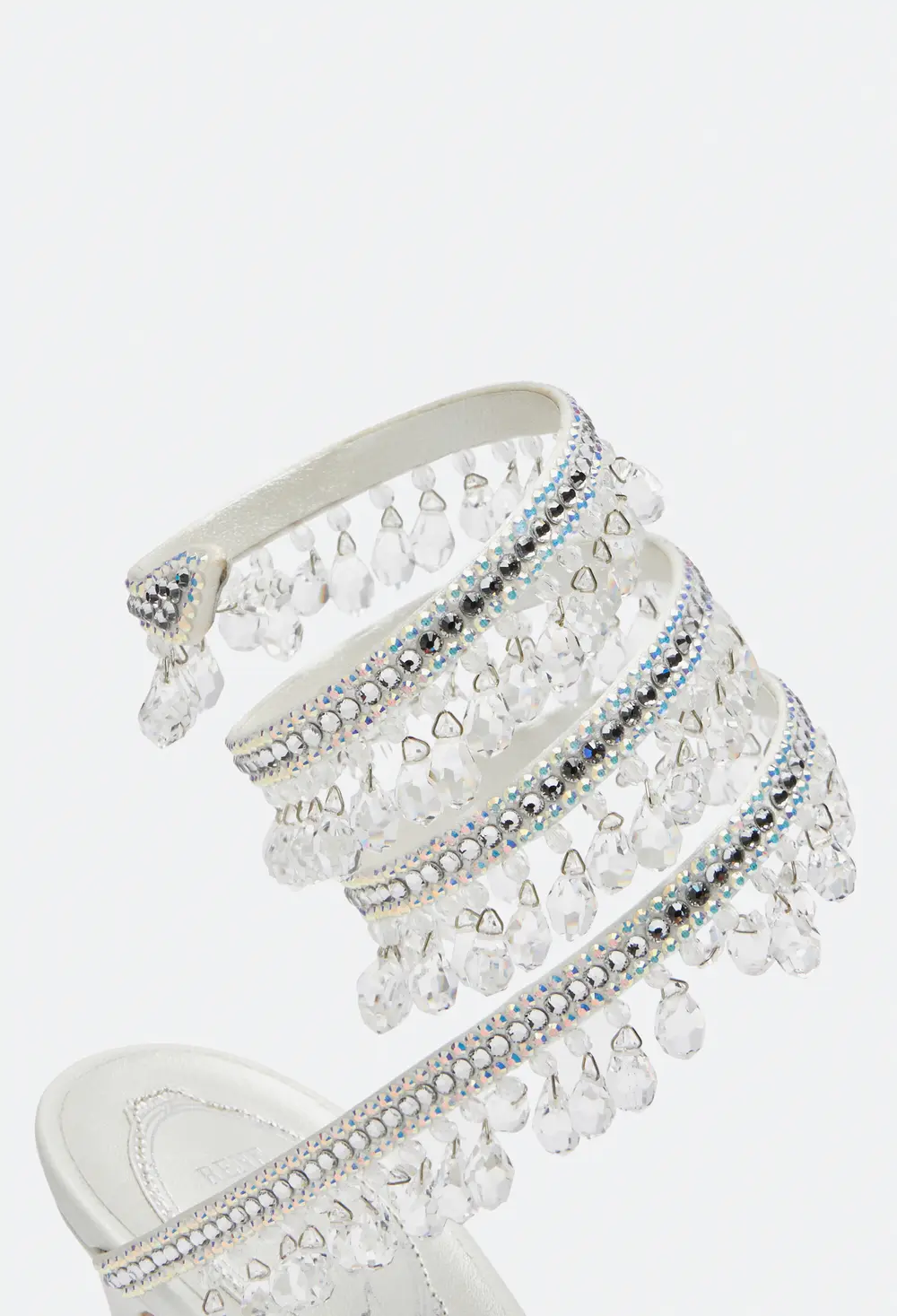 Rene Caovilla Chandelier Ivory Sandal 105