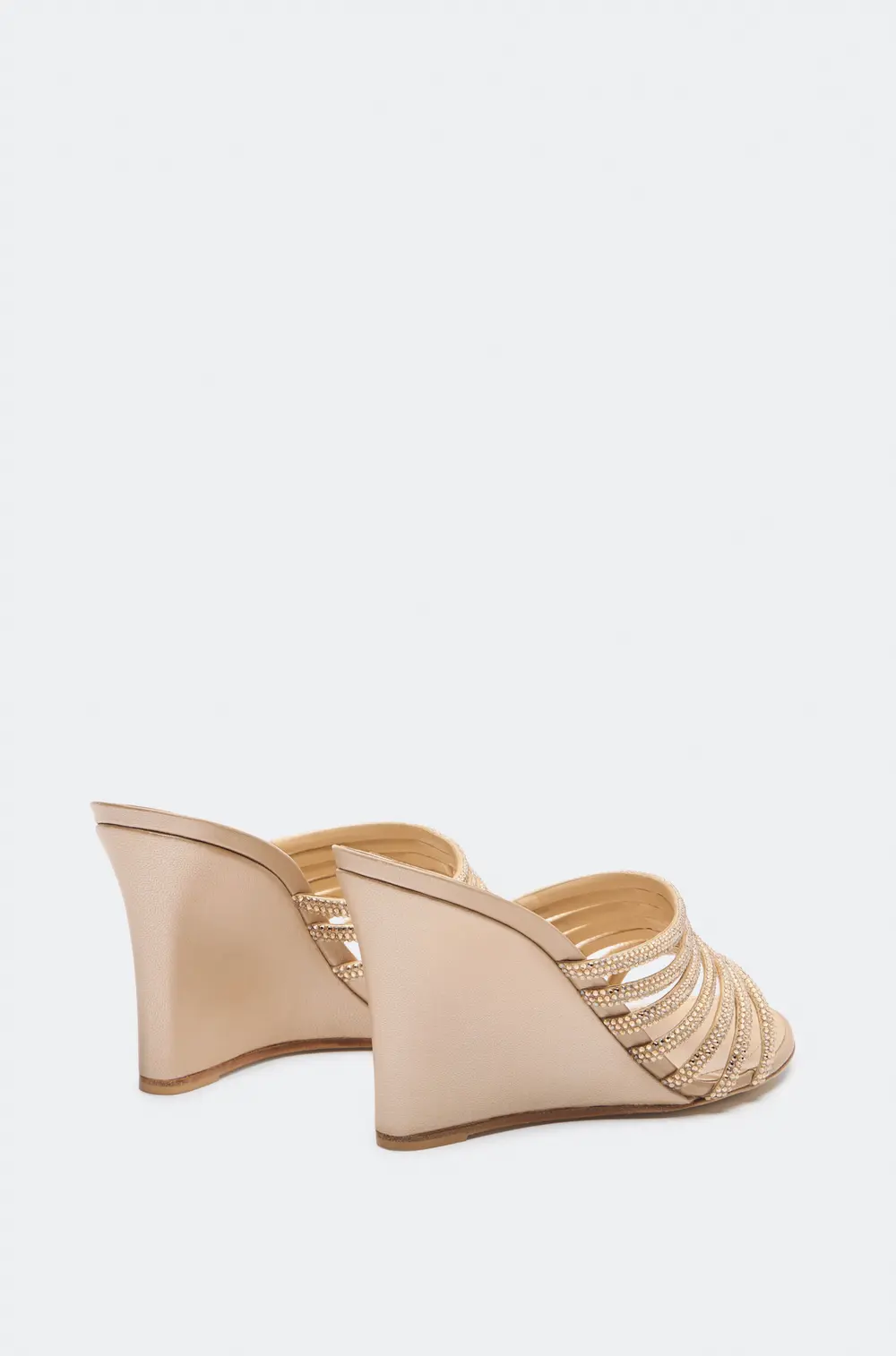 Rene Caovilla FULL TRIM POWDER PINK MULE 80