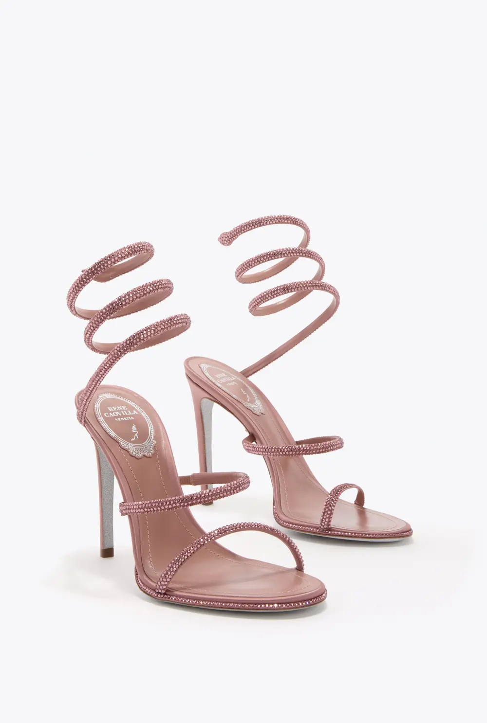 Rene Caovilla CLEO POWDER PINK SANDAL 105