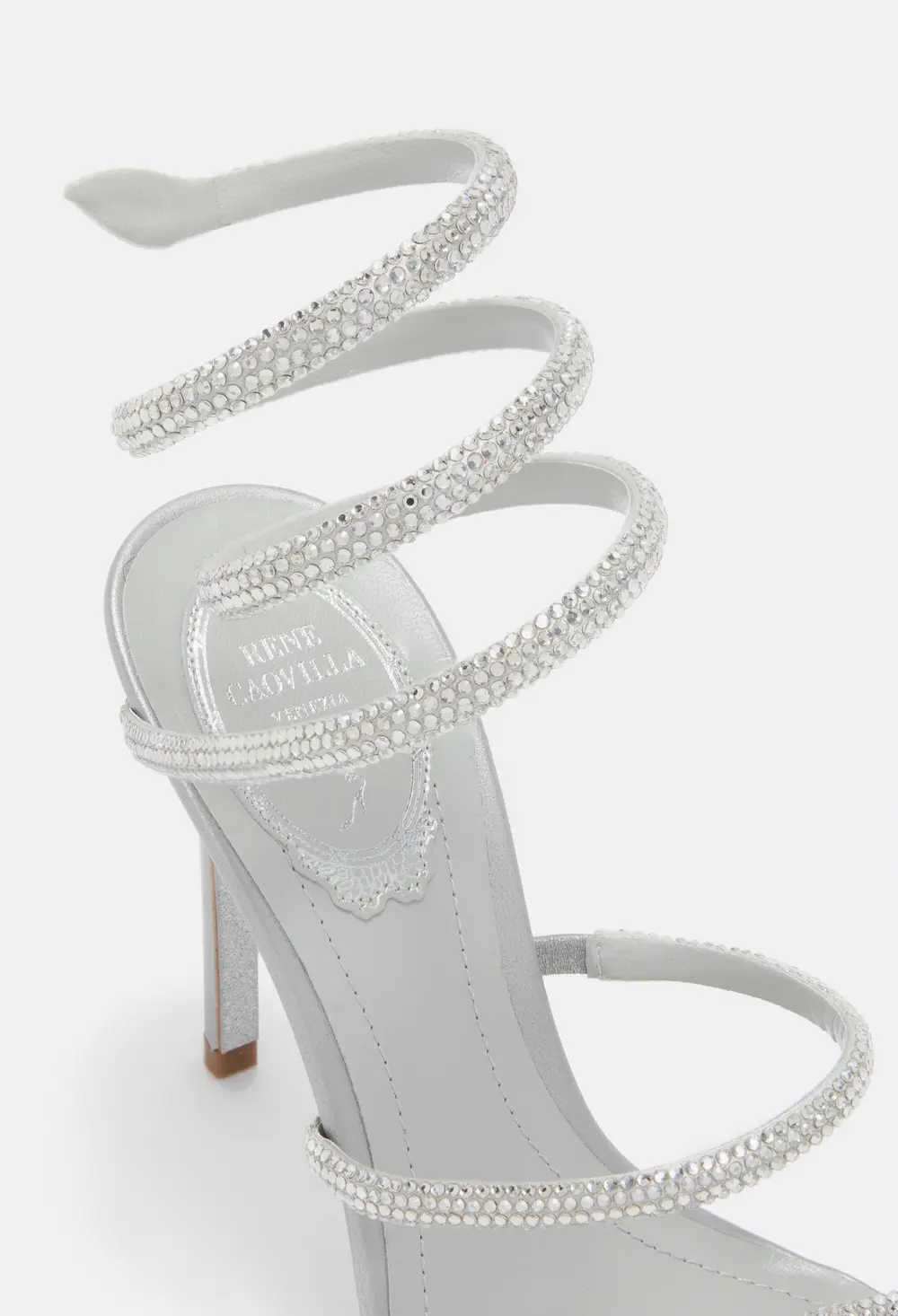 Rene Caovilla CLEO SILVER SANDAL 105