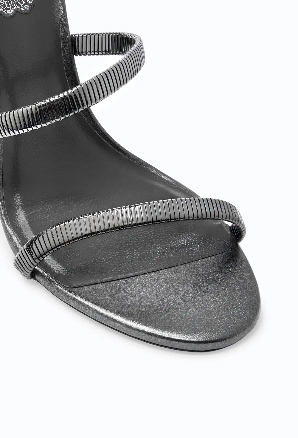 Rene Caovilla JUNIPER GUNMETAL SANDAL 105