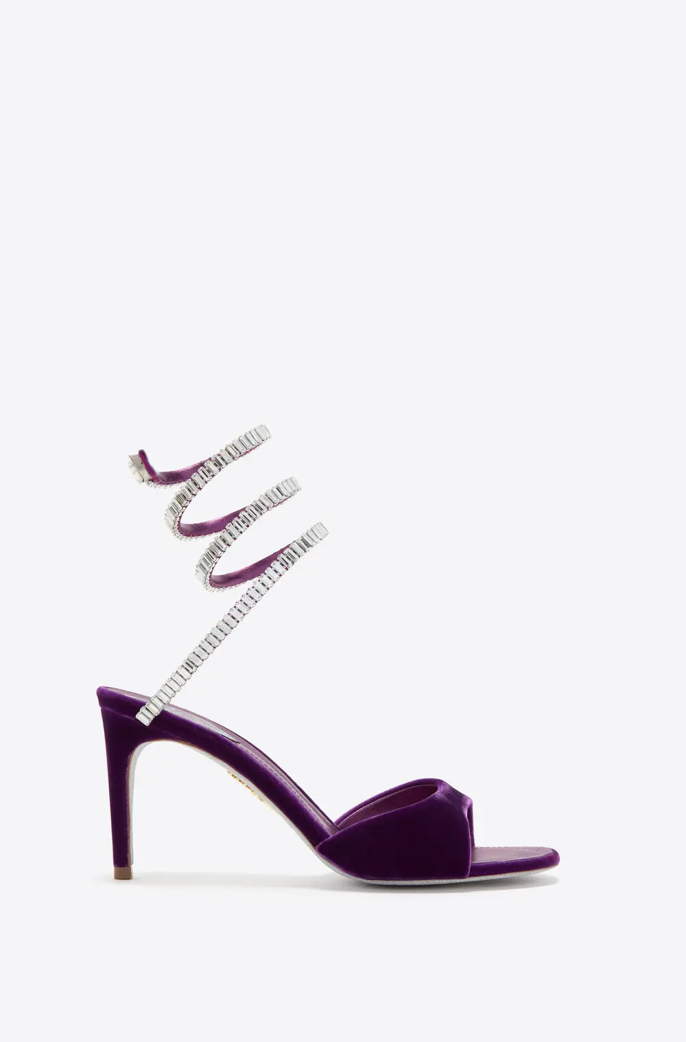 Rene Caovilla SPARK SANDAL IN PORPORA VELVET 80