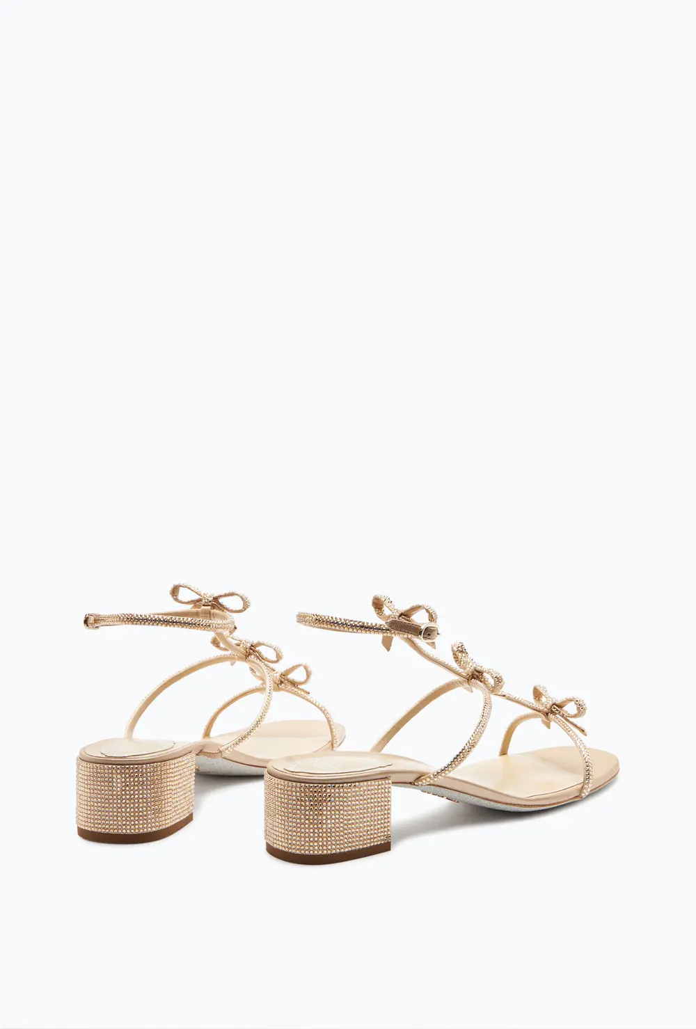 Rene Caovilla Caterina Crystal Beige Sandal 35
