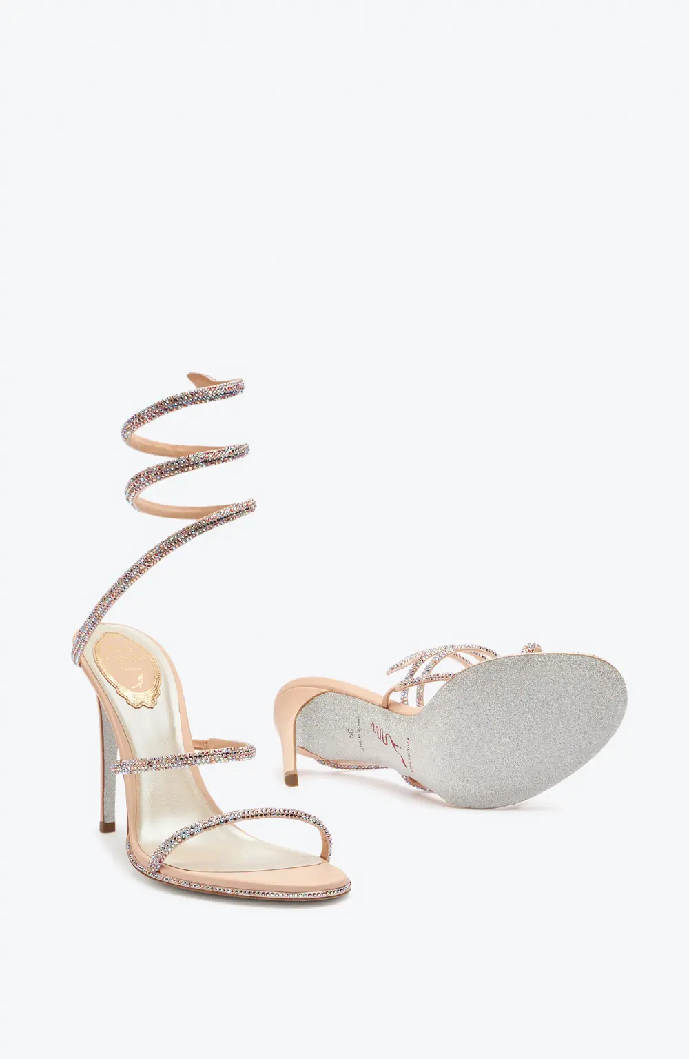 Rene Caovilla Elegant Pink Sandals Cleo