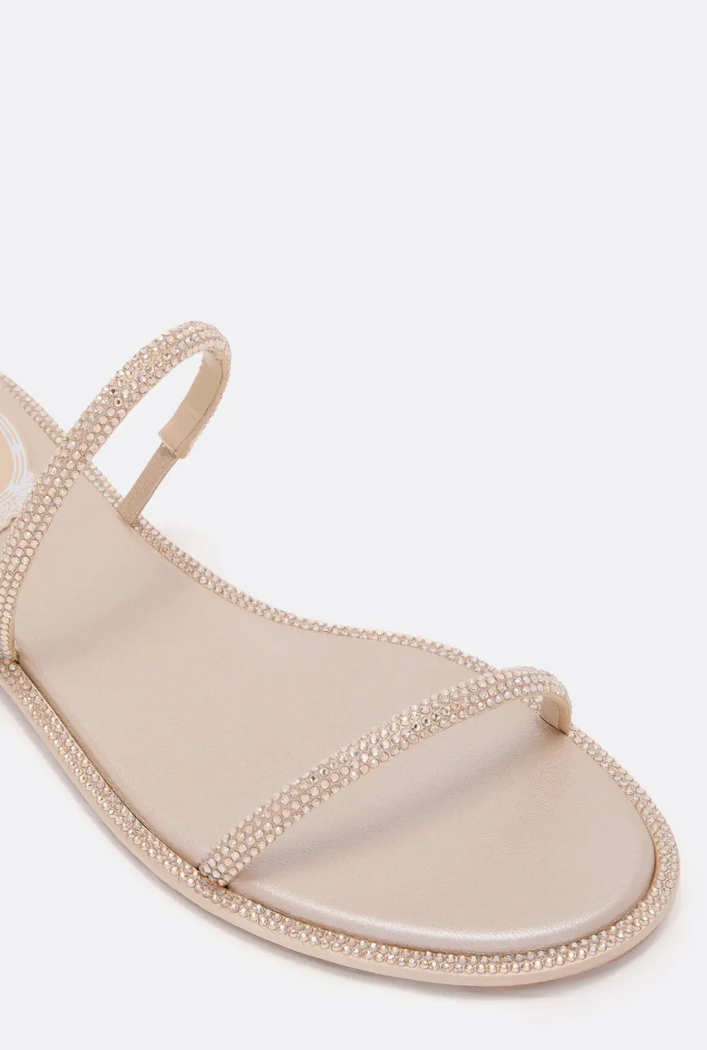 Rene Caovilla CLEO GOLD FLAT SANDAL 10