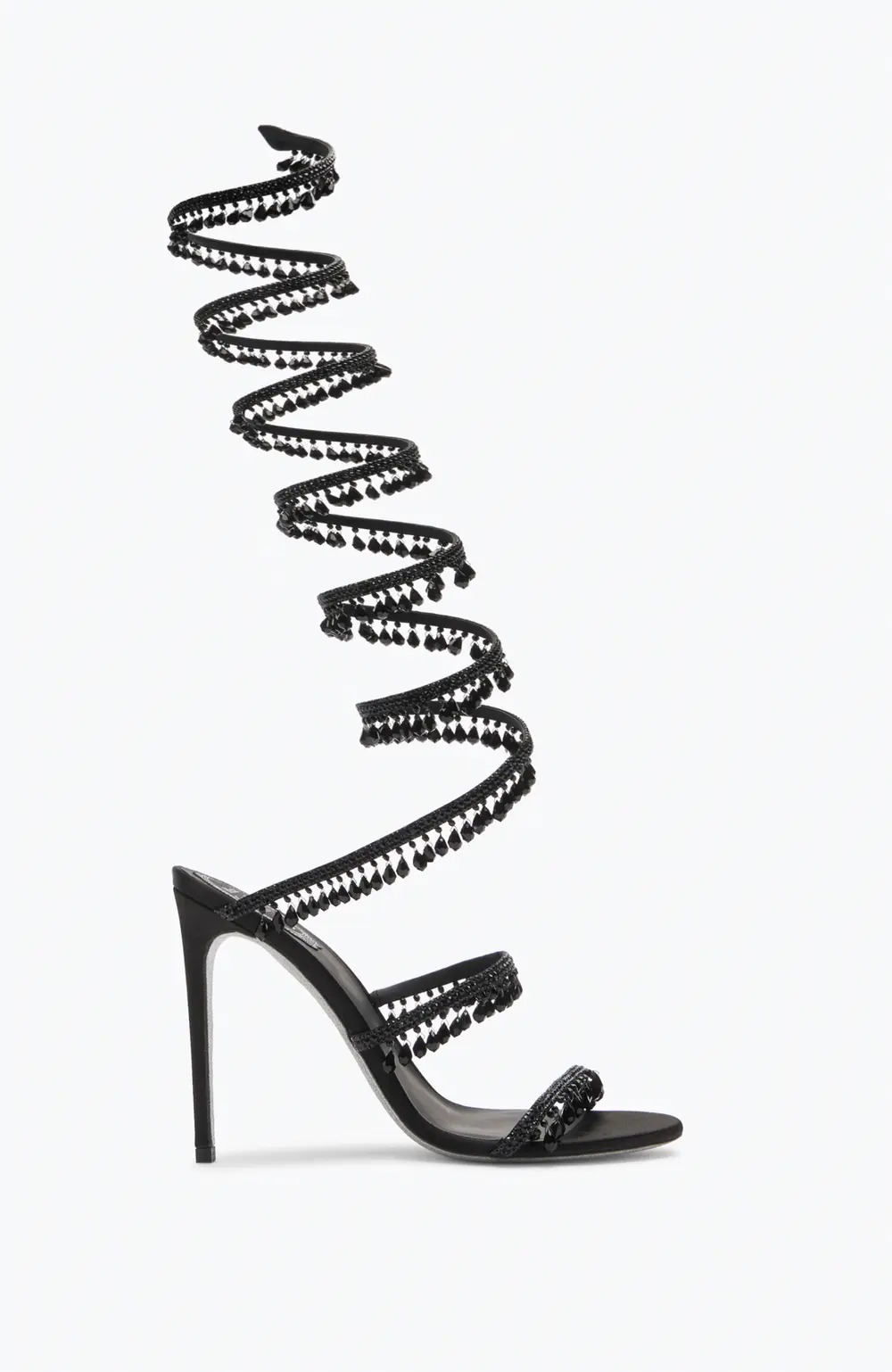 Rene Caovilla SUPER CHANDELIER BLACK SANDAL 105