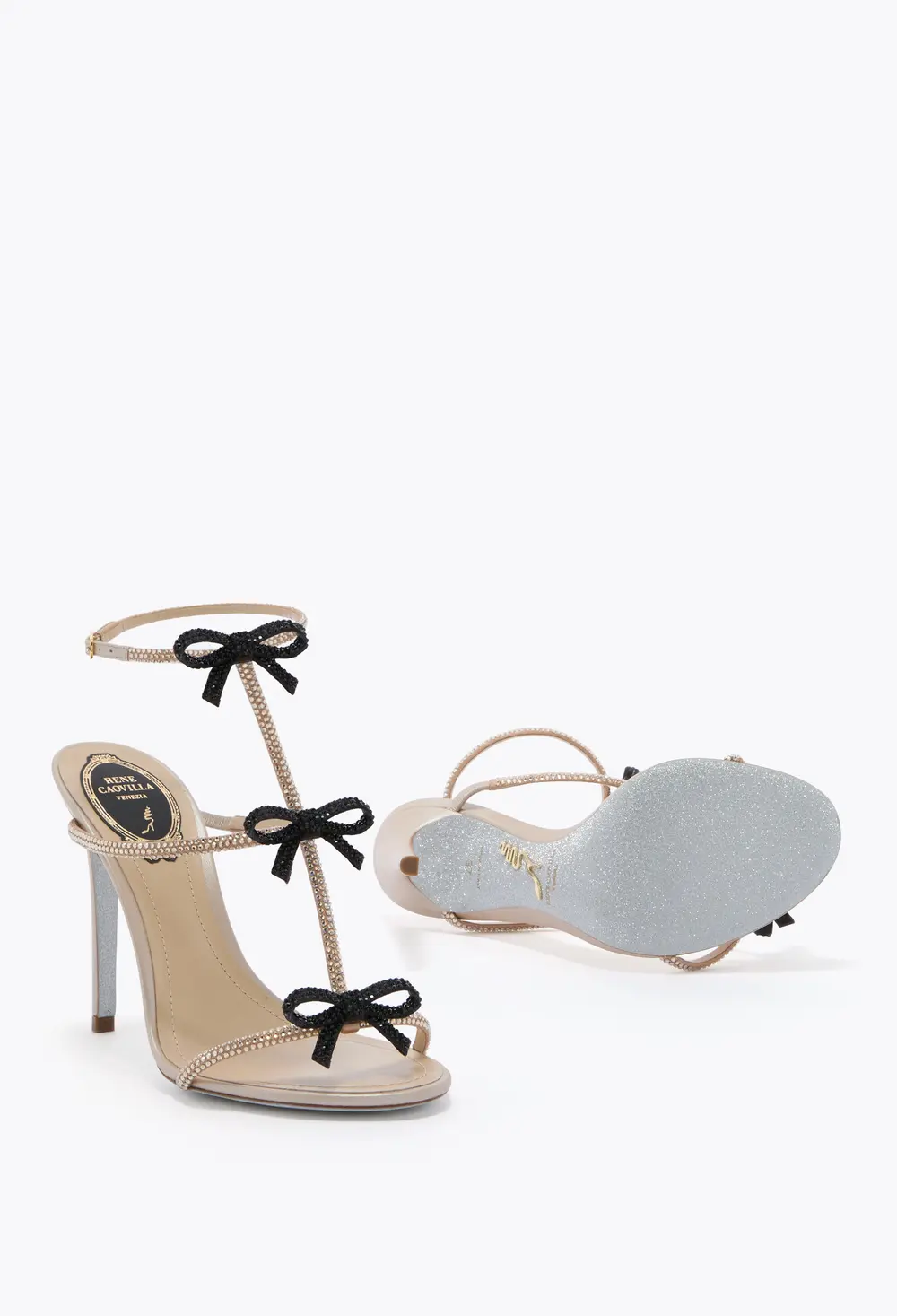 Rene Caovilla CATERINA CHAMPAGNE SANDAL 105