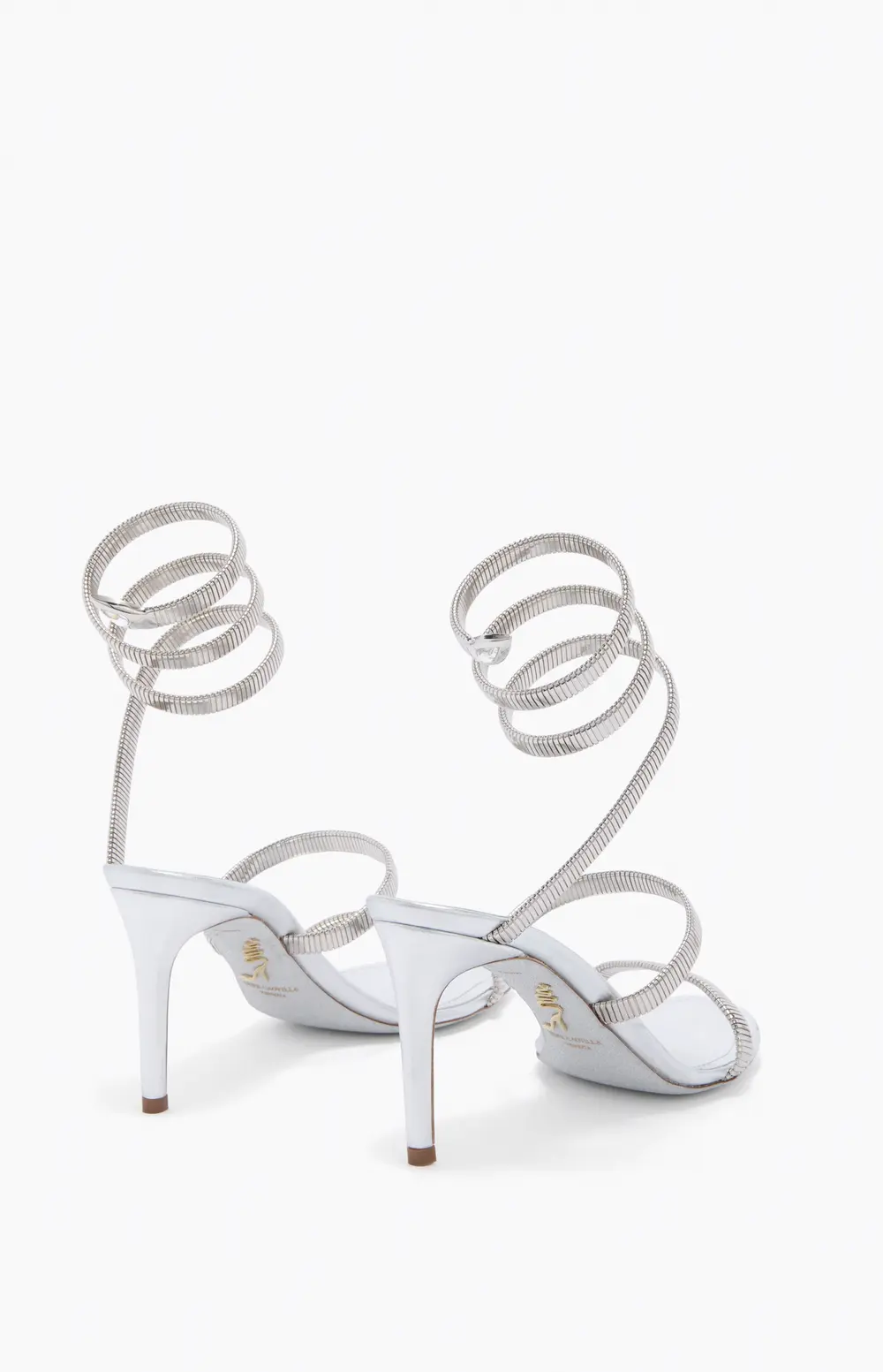 Rene Caovilla JUNIPER SILVER SANDAL 80