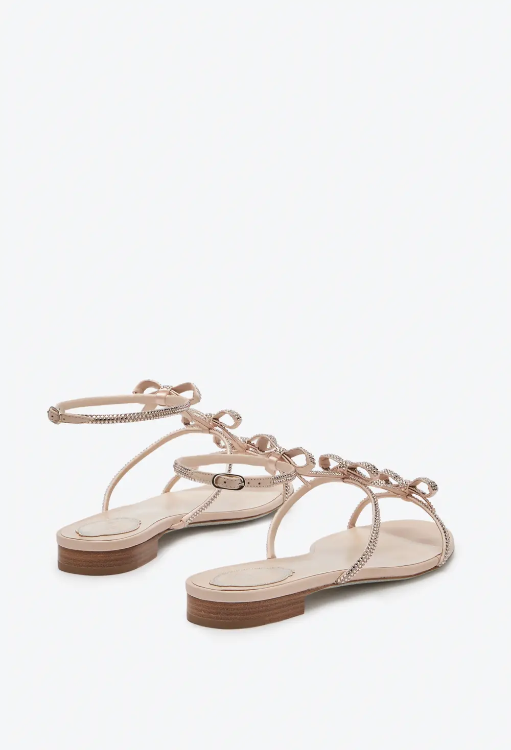 Rene Caovilla CATERINA NUDE FLAT SANDAL 10