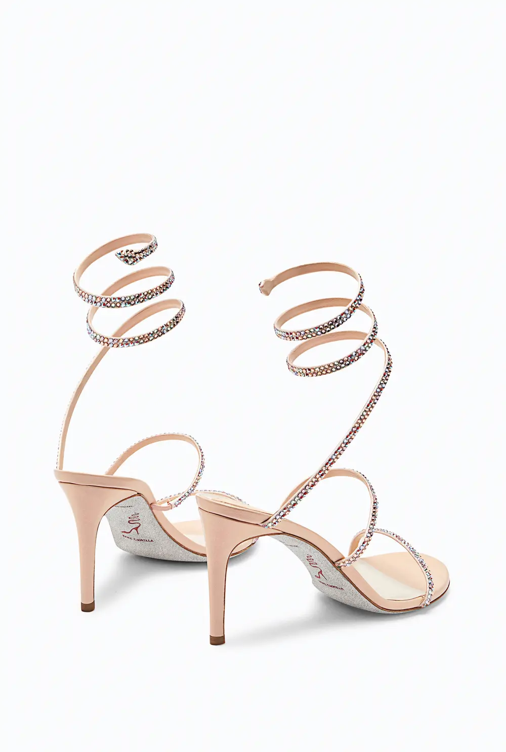Rene Caovilla Cleo Pink And Multicolor Sandal 80