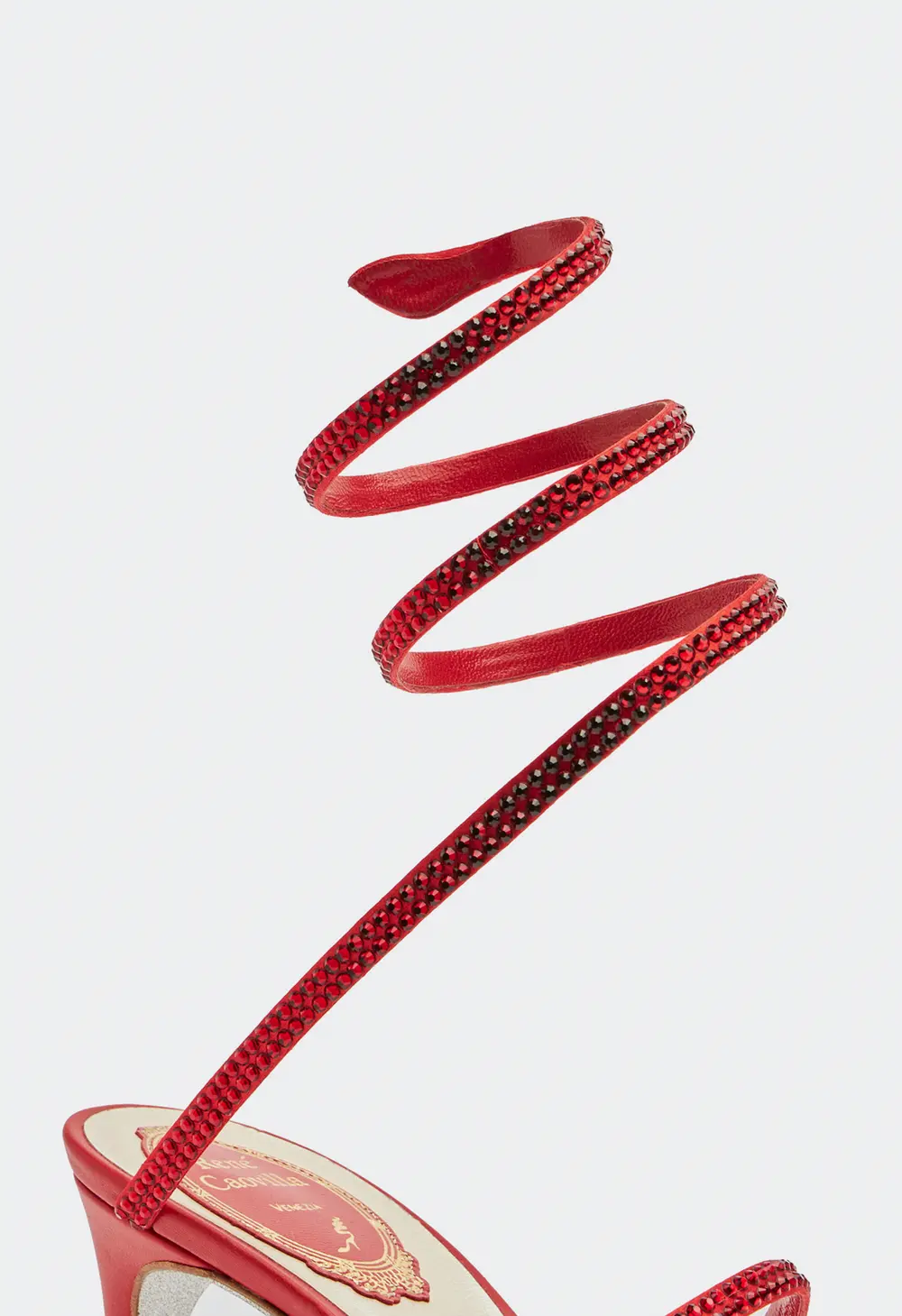 Rene Caovilla Cleo Red Sandal 80
