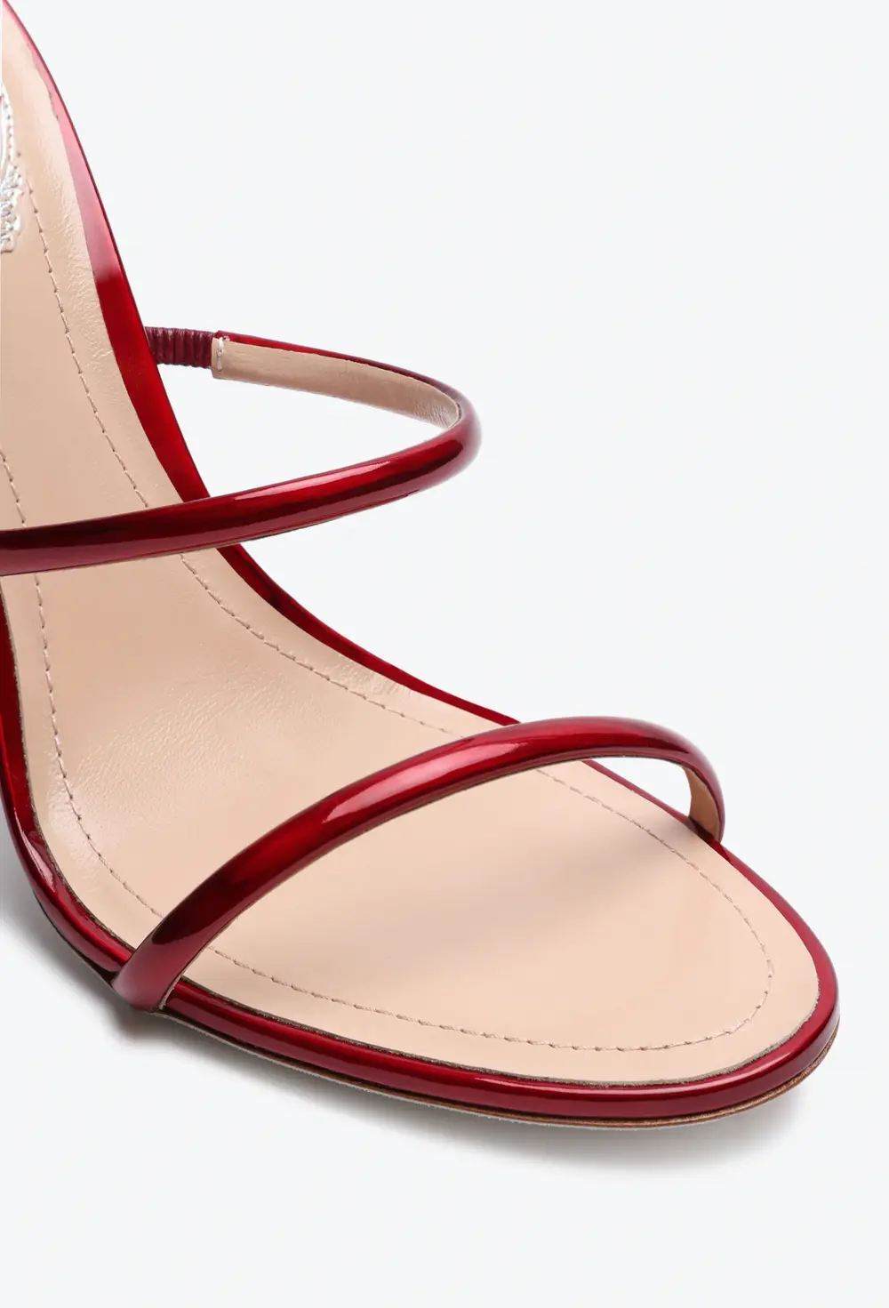 Rene Caovilla Cleo Metallic Red Sandal 105