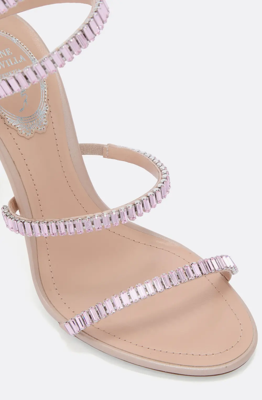 Rene Caovilla CLEO SPARK NUDE SANDAL 105
