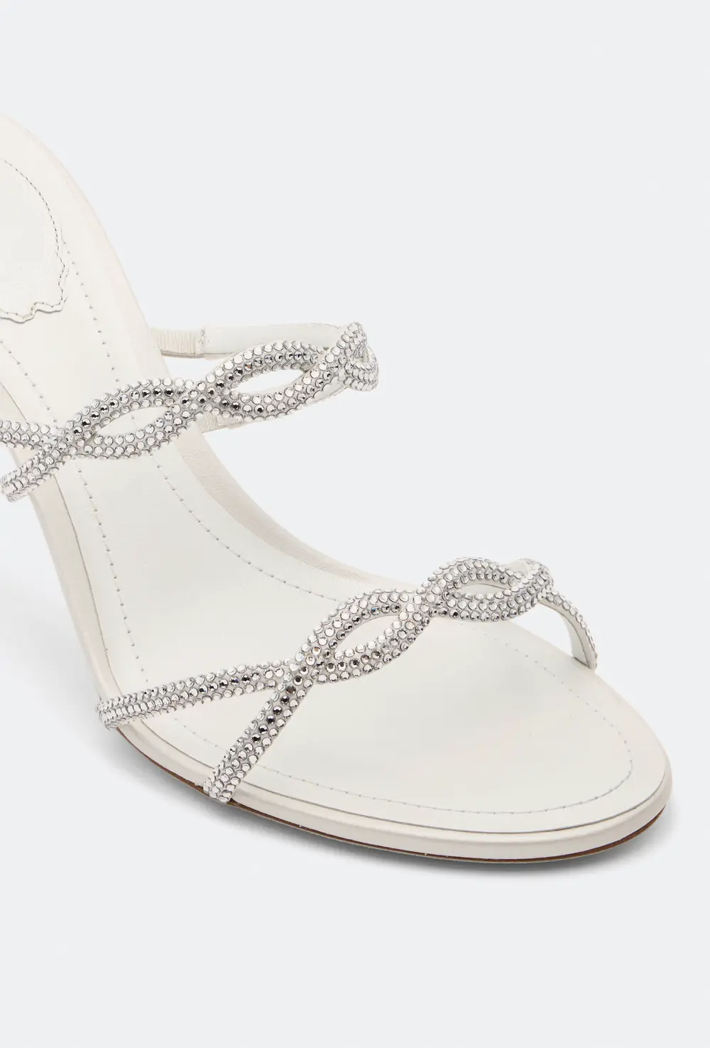 Rene Caovilla BRAID IVORY MULE 80