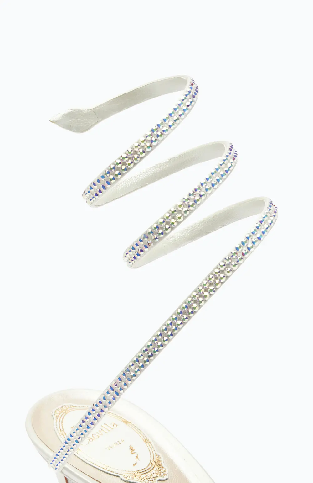 Rene Caovilla Satin Jewel Sandals Cleo