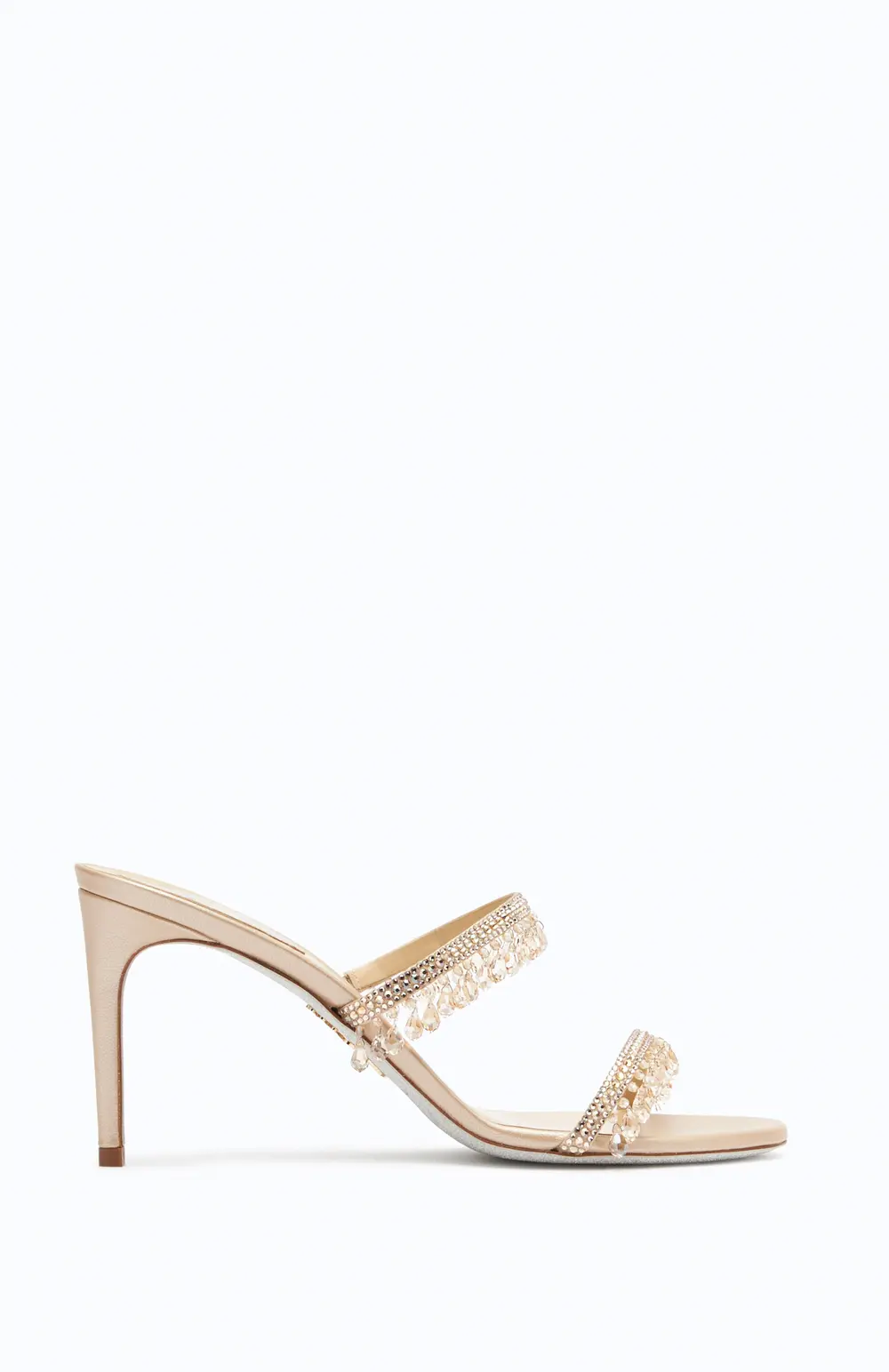 Rene Caovilla Chandelier Gold Mule 80