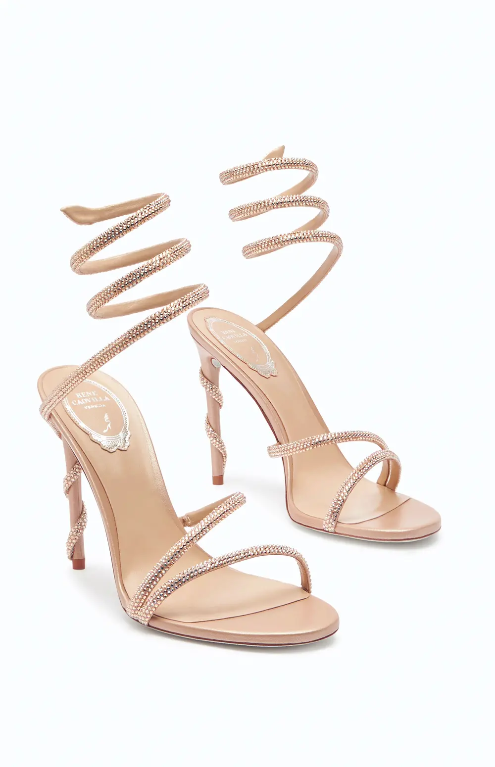 Rene Caovilla MARGOT CRYSTAL BLUSH SANDAL 105