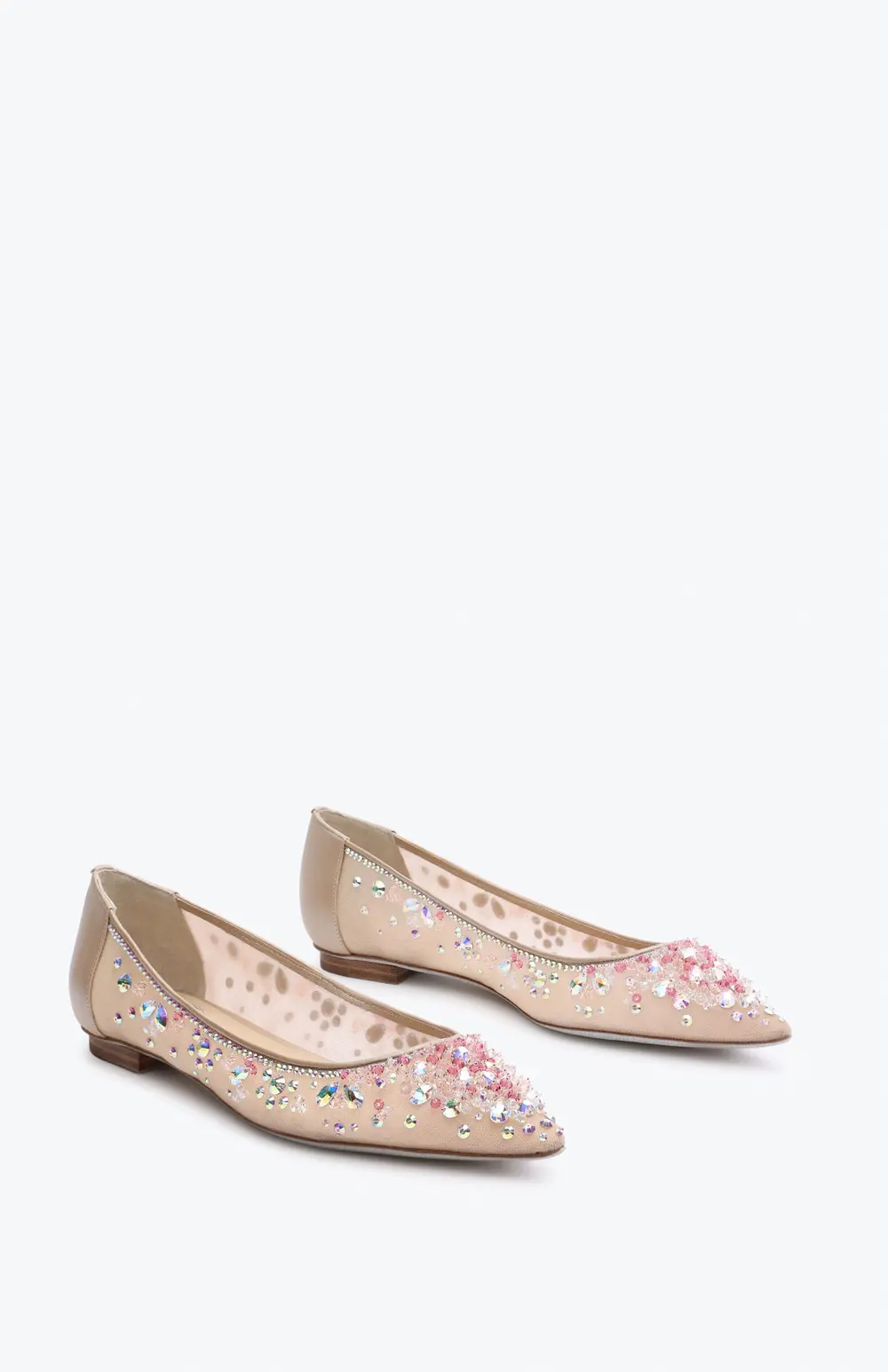 Rene Caovilla Cinderella Champagne Ballerina 10