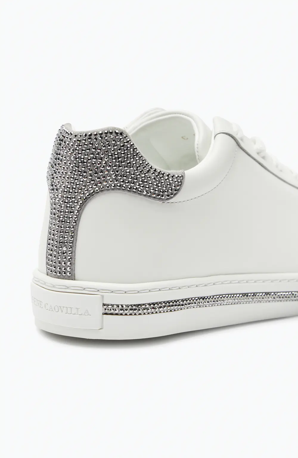 Rene Caovilla Xtra White And Silver Sneaker 15