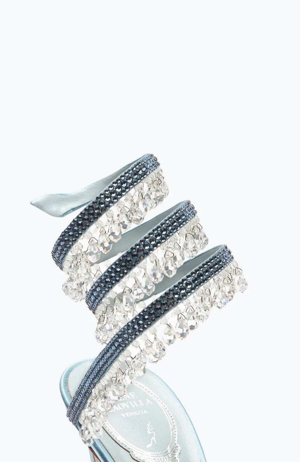 Rene Caovilla Chandelier Cerulean Sandal 105
