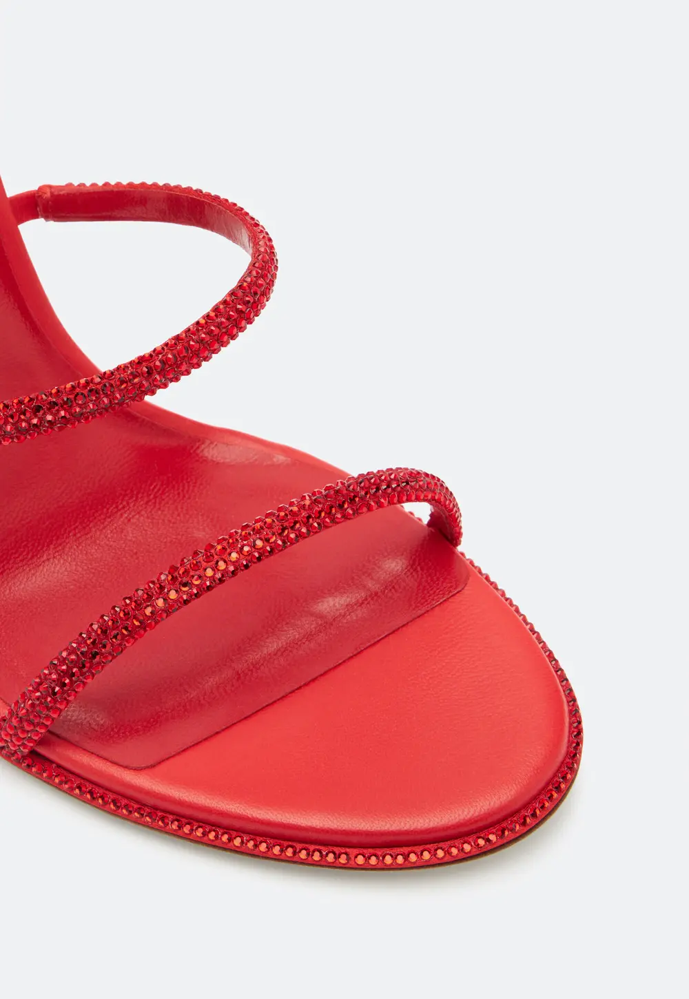 Rene Caovilla CLEO RED SANDAL WITH CRYSTAL 105