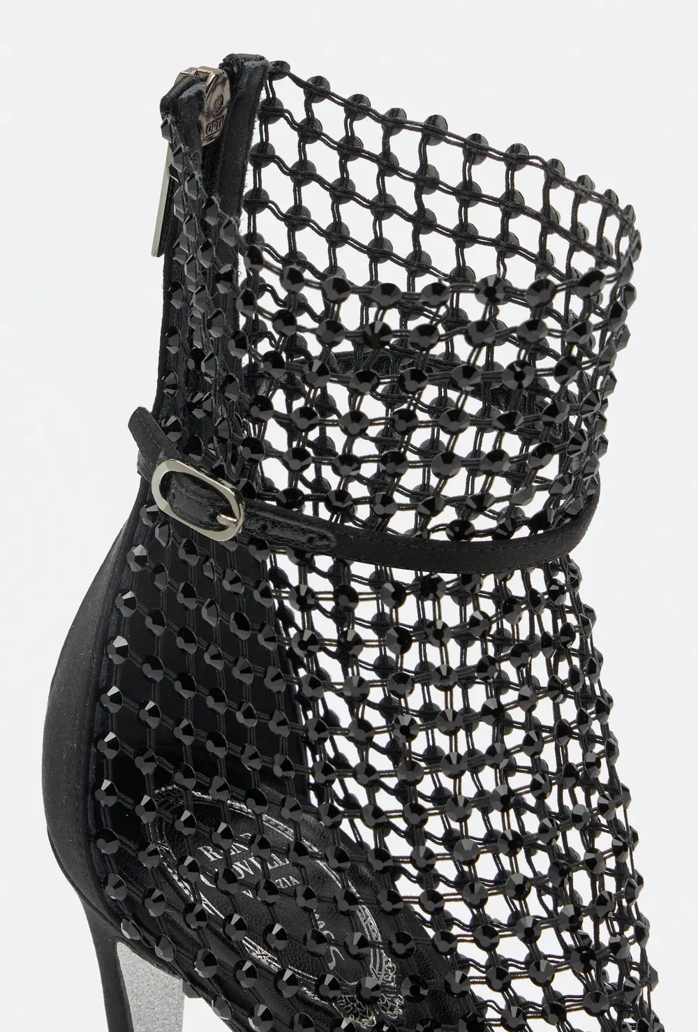 Rene Caovilla Galaxia Black Sandal 105