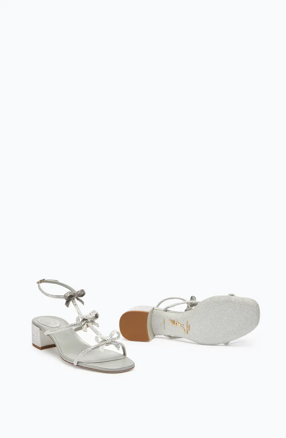 Rene Caovilla Caterina Silver Sandal 35