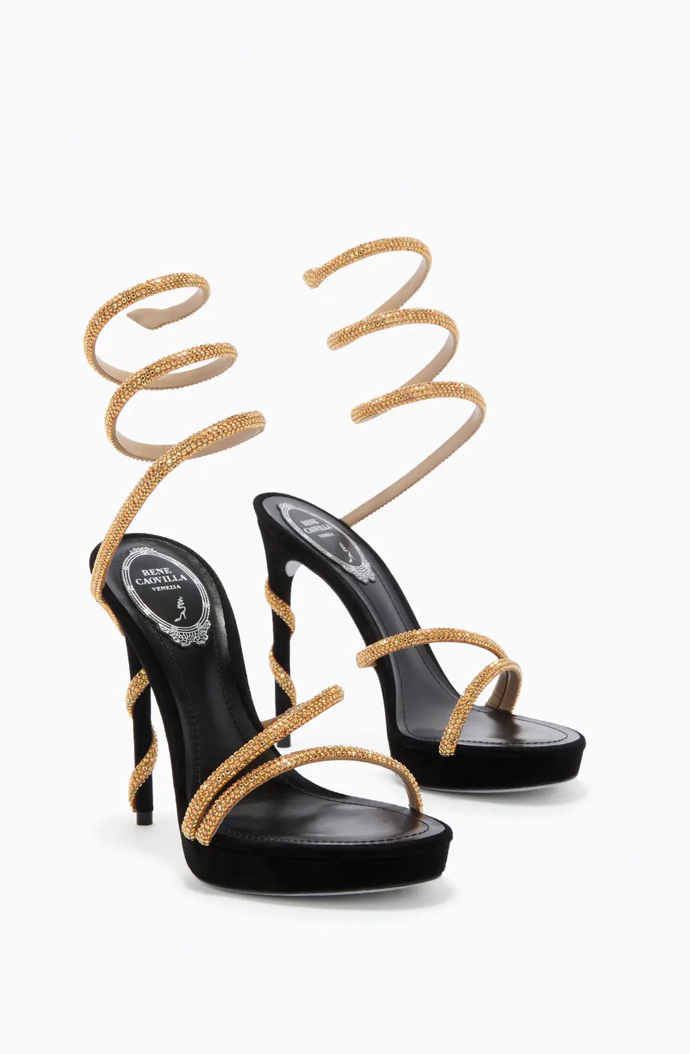 Rene Caovilla MARGOT HONEY PLATFORM SANDAL 120