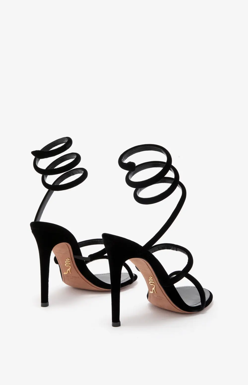 Rene Caovilla CLEO BLACK VELVET SANDAL