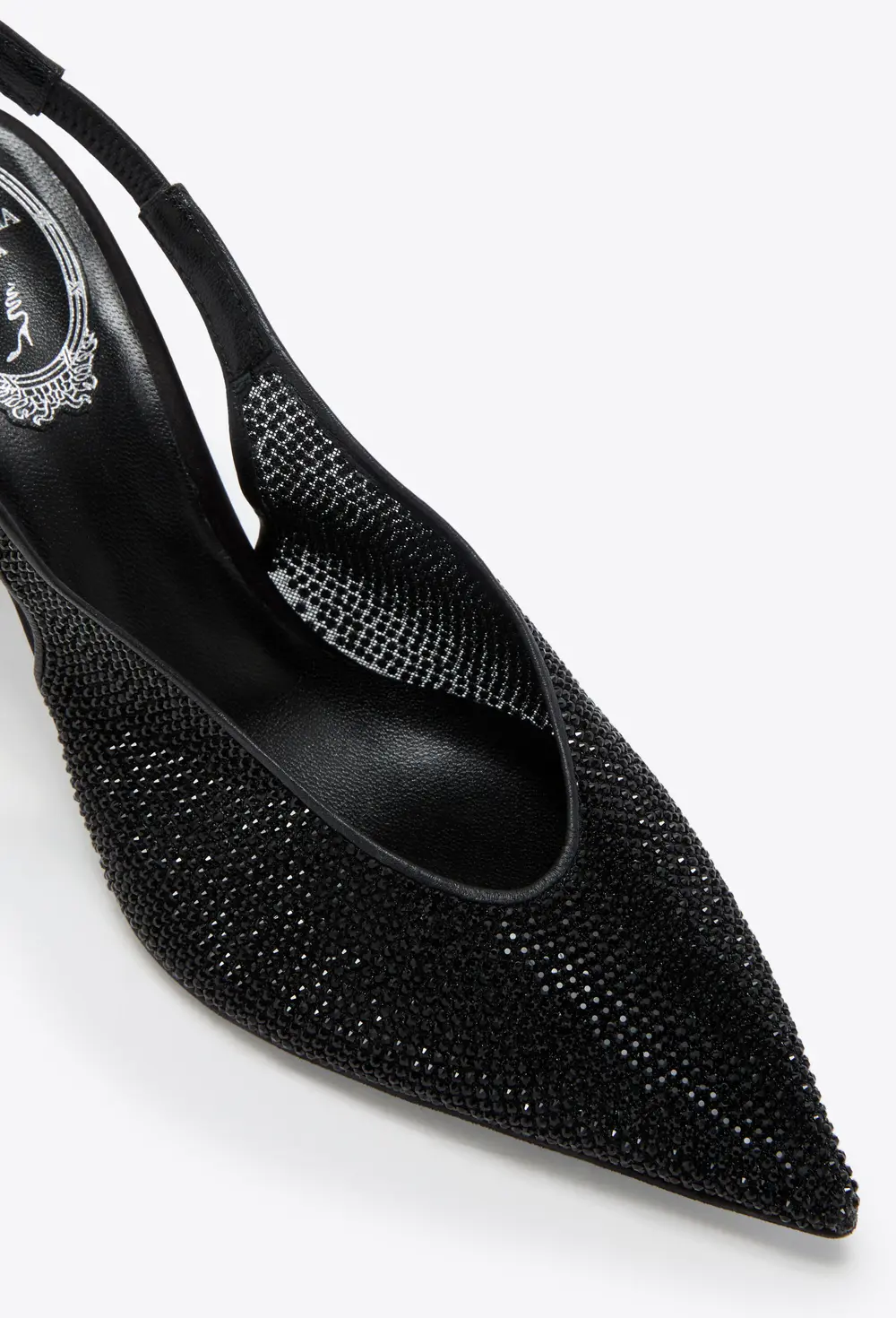 Rene Caovilla JINNY BLACK SLINGBACK 80