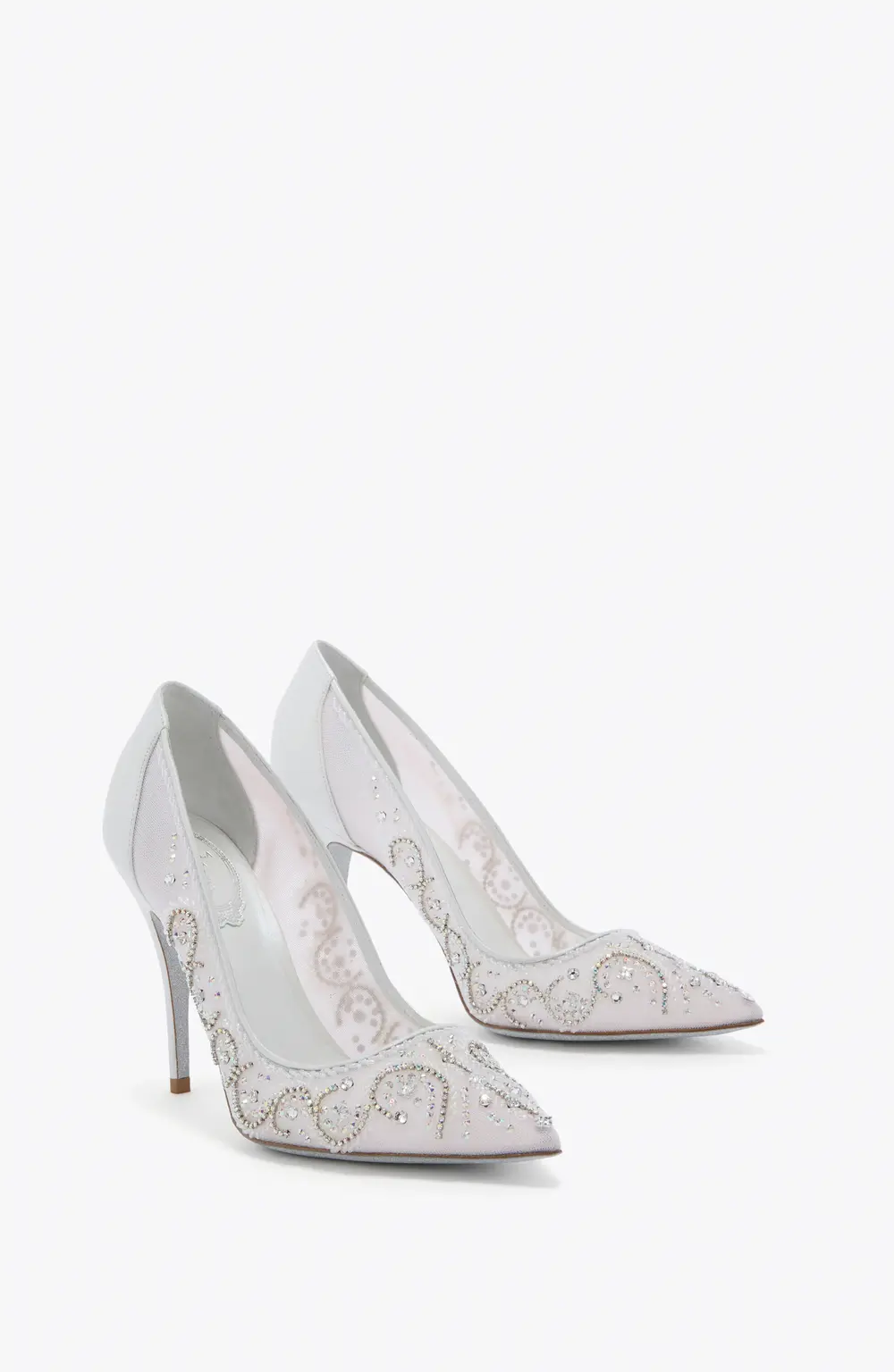 Rene Caovilla JAHANARA WHITE PUMP 100