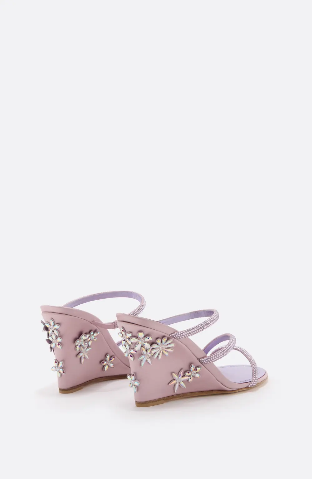 Rene Caovilla EVA LILAC WEDGE SANDAL 80