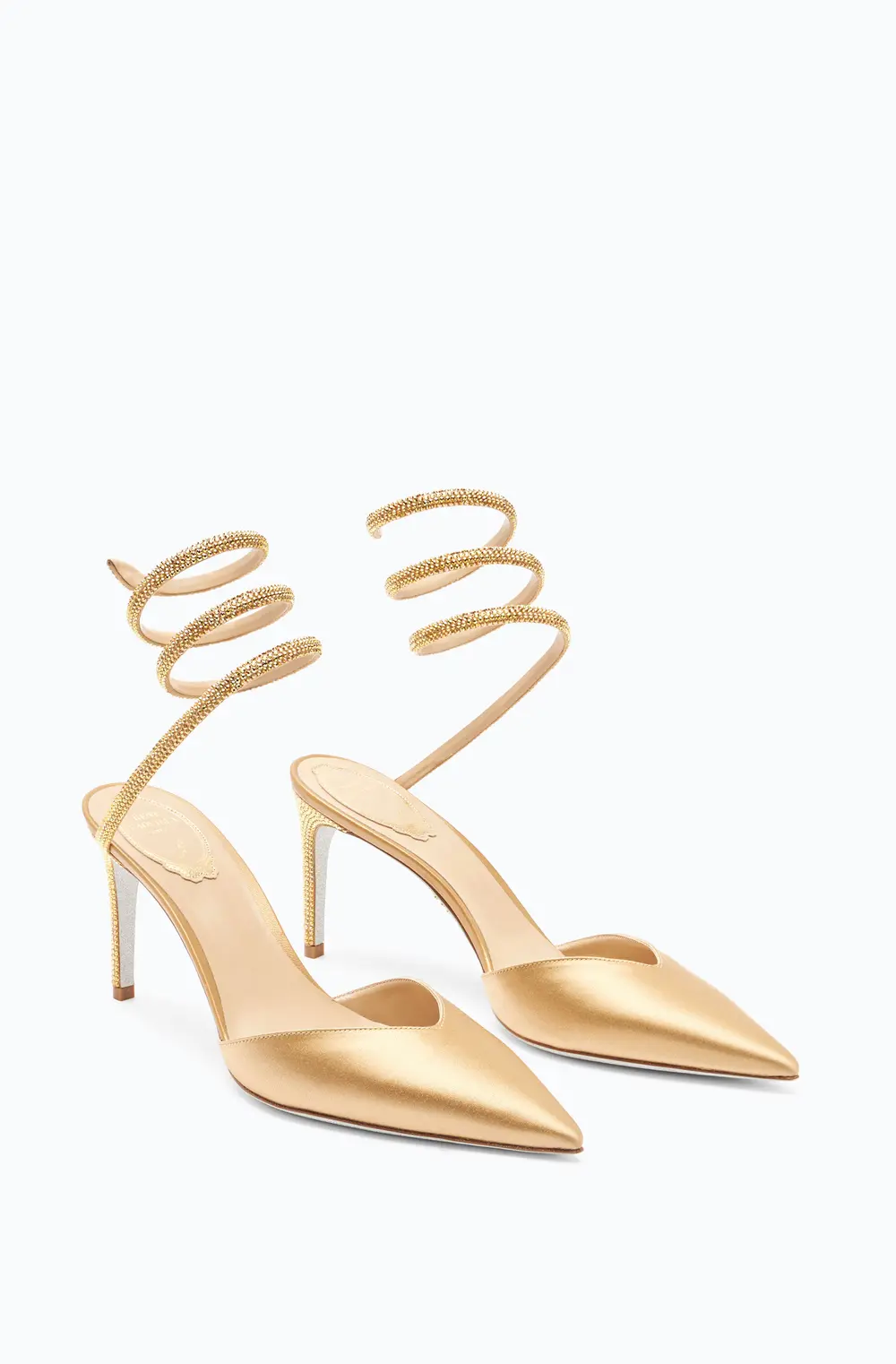 Rene Caovilla Cleo Champagne Pump 80