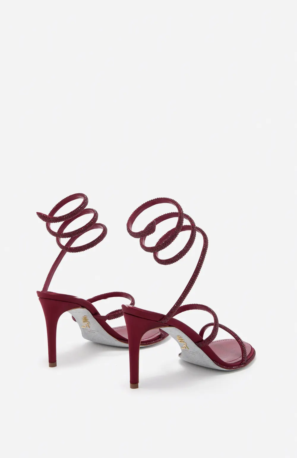 Rene Caovilla CLEO BURGUNDY SANDAL 80